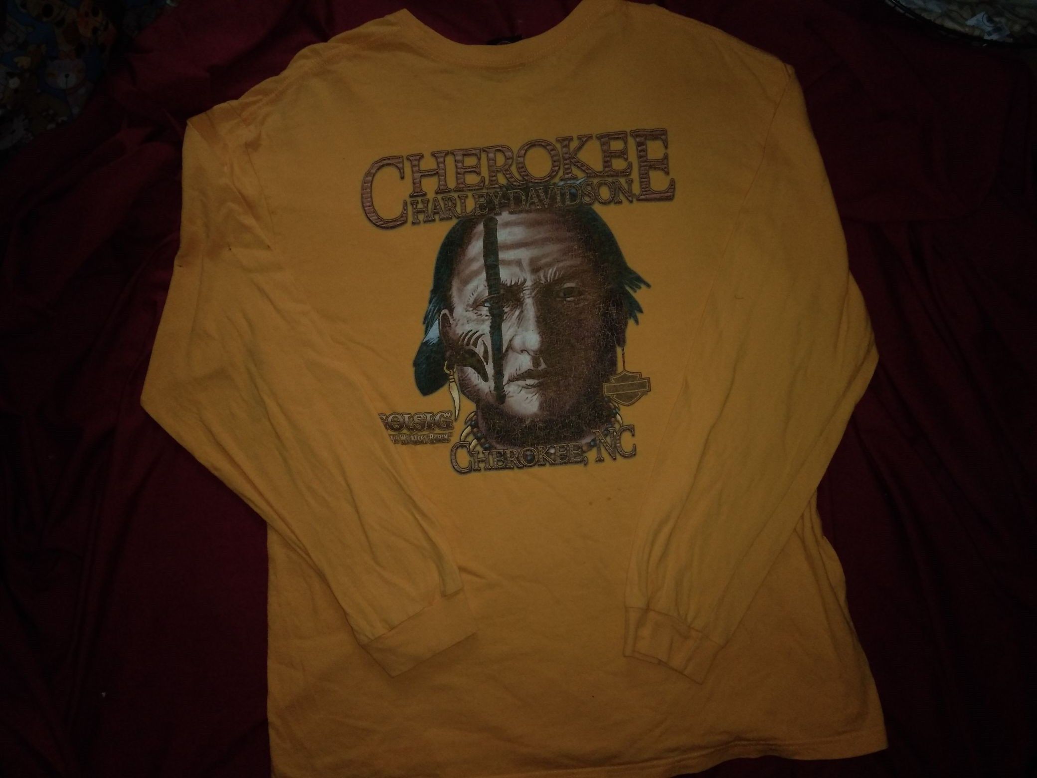 Harley Davidson × Vintage Harley Davidson Cherokee Native American tshirt Size US XL / EU 56 / 4 - 3 Thumbnail