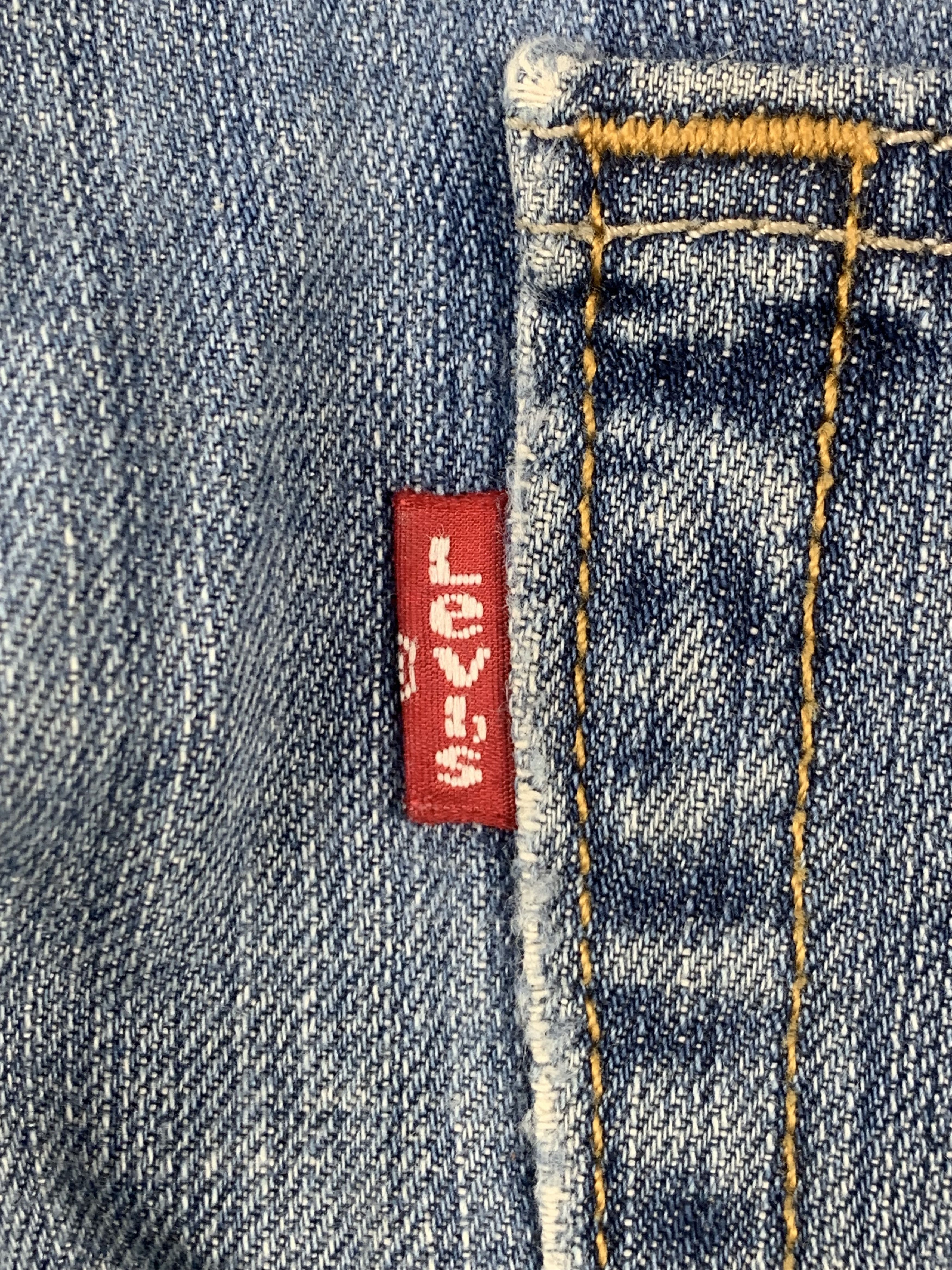 Levi's Vintage Levis 505 Faded Blue Jeans DP2067 Size US 33 - 9 Thumbnail