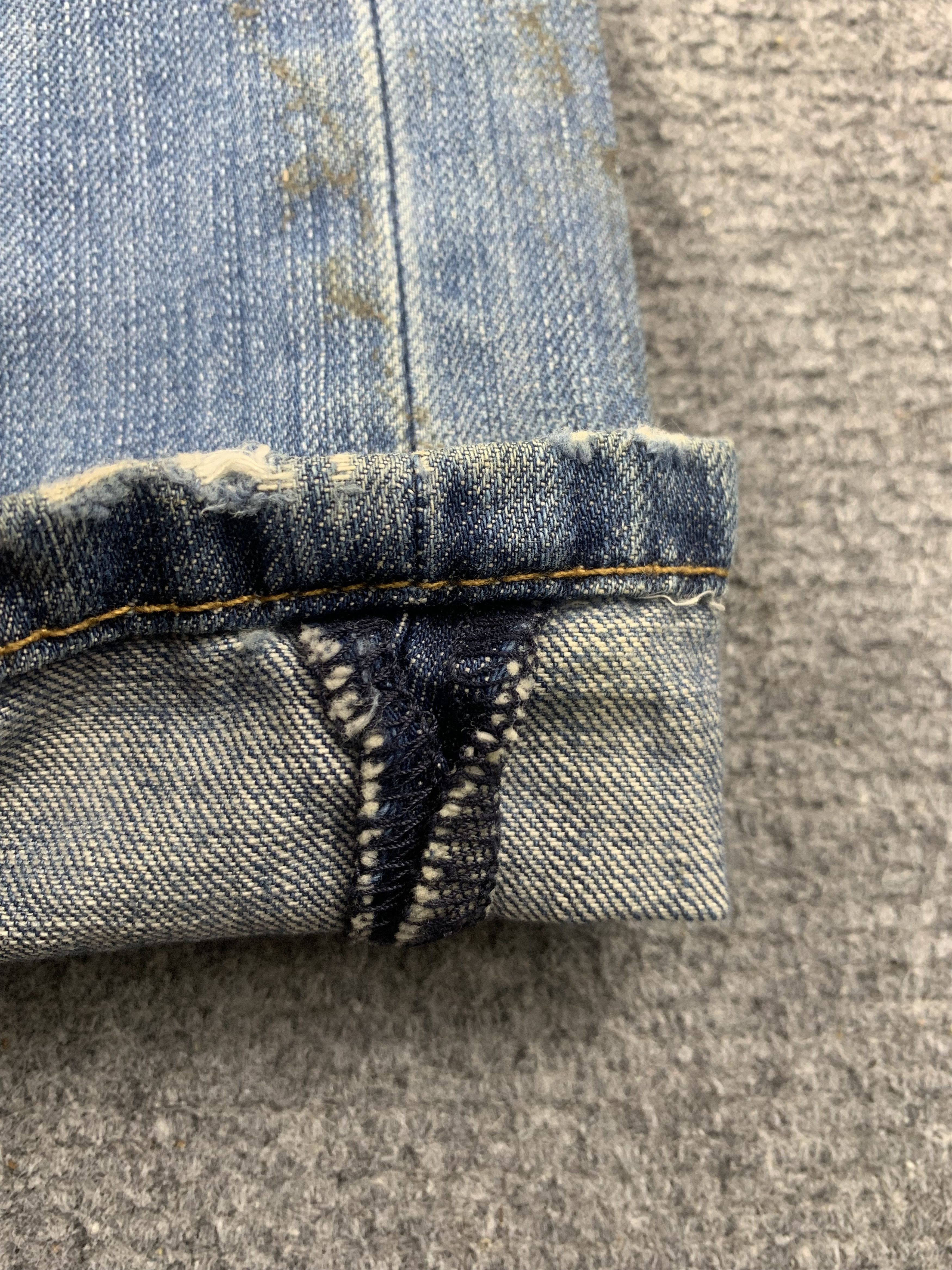 Levi's Vintage Levis 505 Faded Blue Jeans DP2067 Size US 33 - 6 Thumbnail