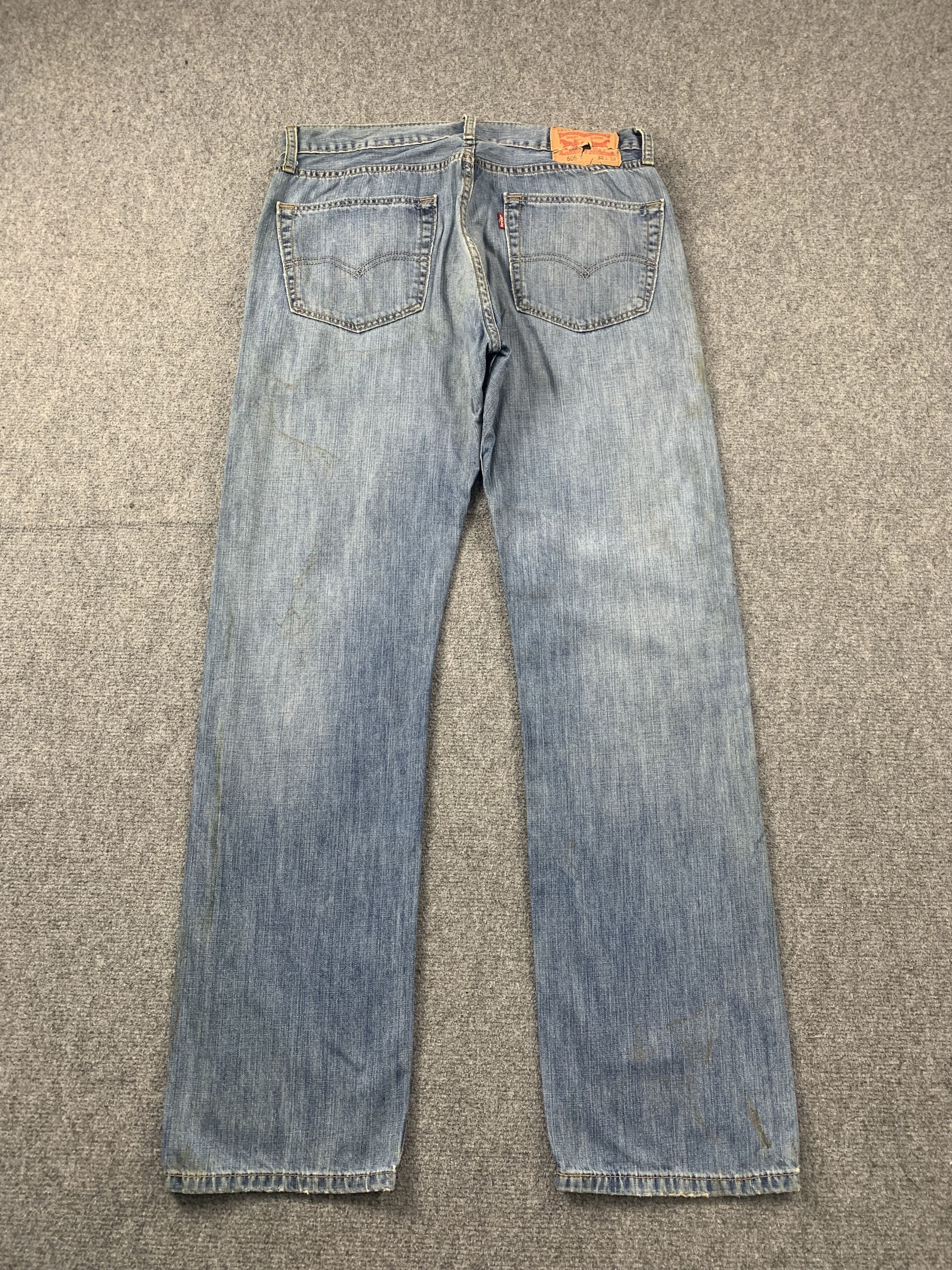 Levi's Vintage Levis 505 Faded Blue Jeans DP2067 Size US 33 - 3 Thumbnail