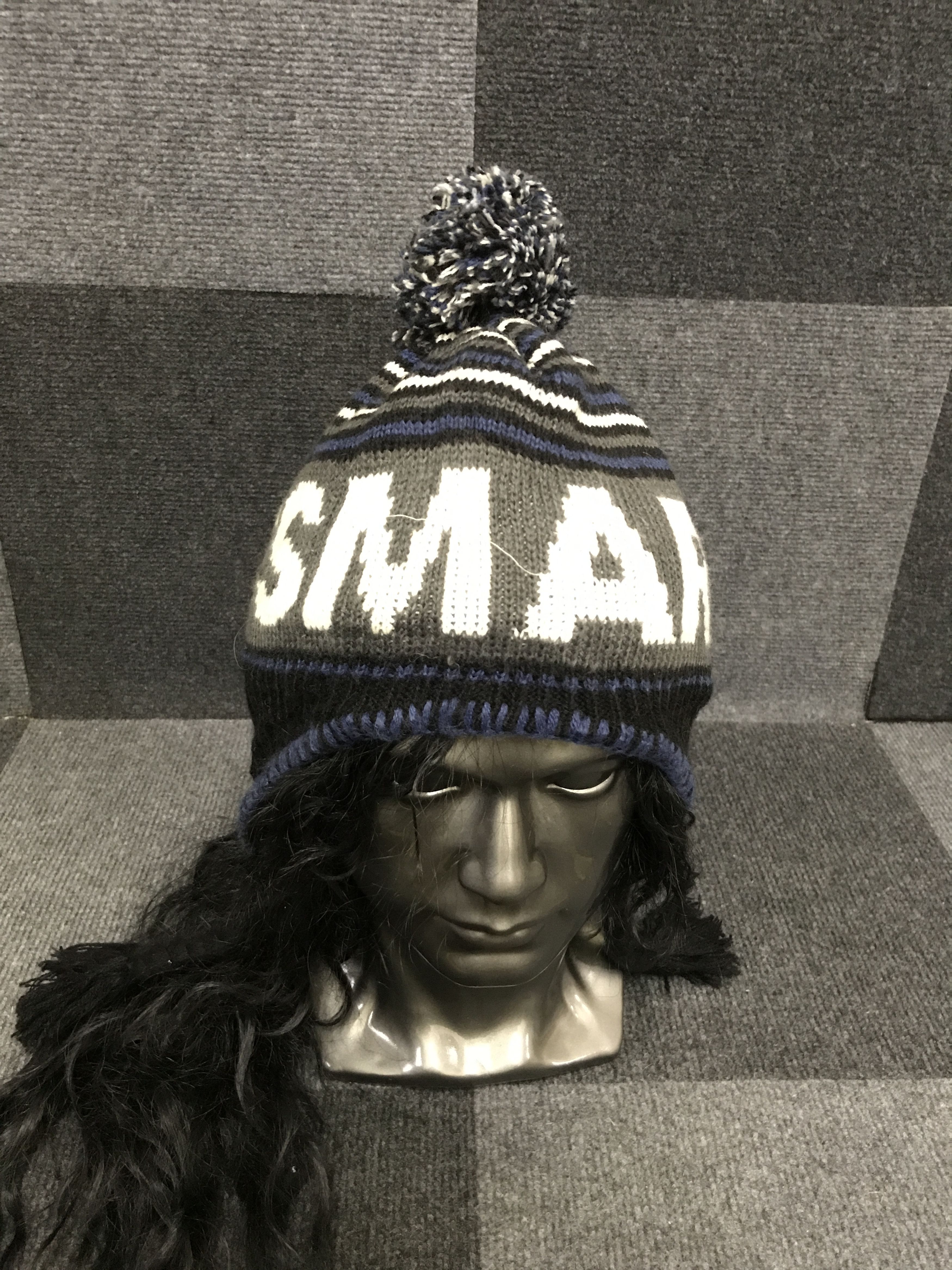 Japanese Brand BSC160 KISSMARK Japan Spell Out Eskimo Beanie Size ONE SIZE - 2 Thumbnail