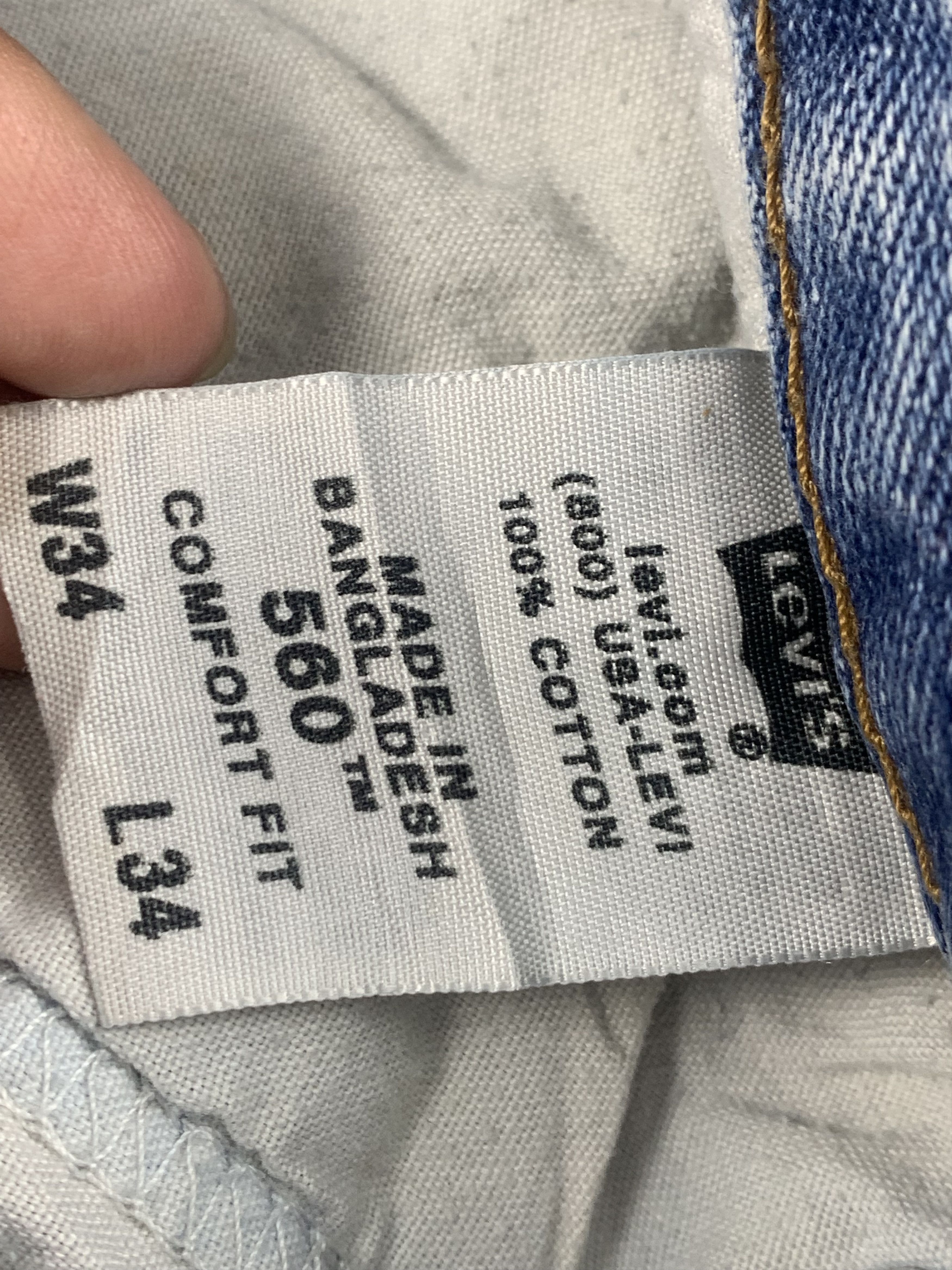 Levi's × Vintage Vintage Levis 560 Light Wash Jeans DP2069 Size US 33 - 6 Thumbnail