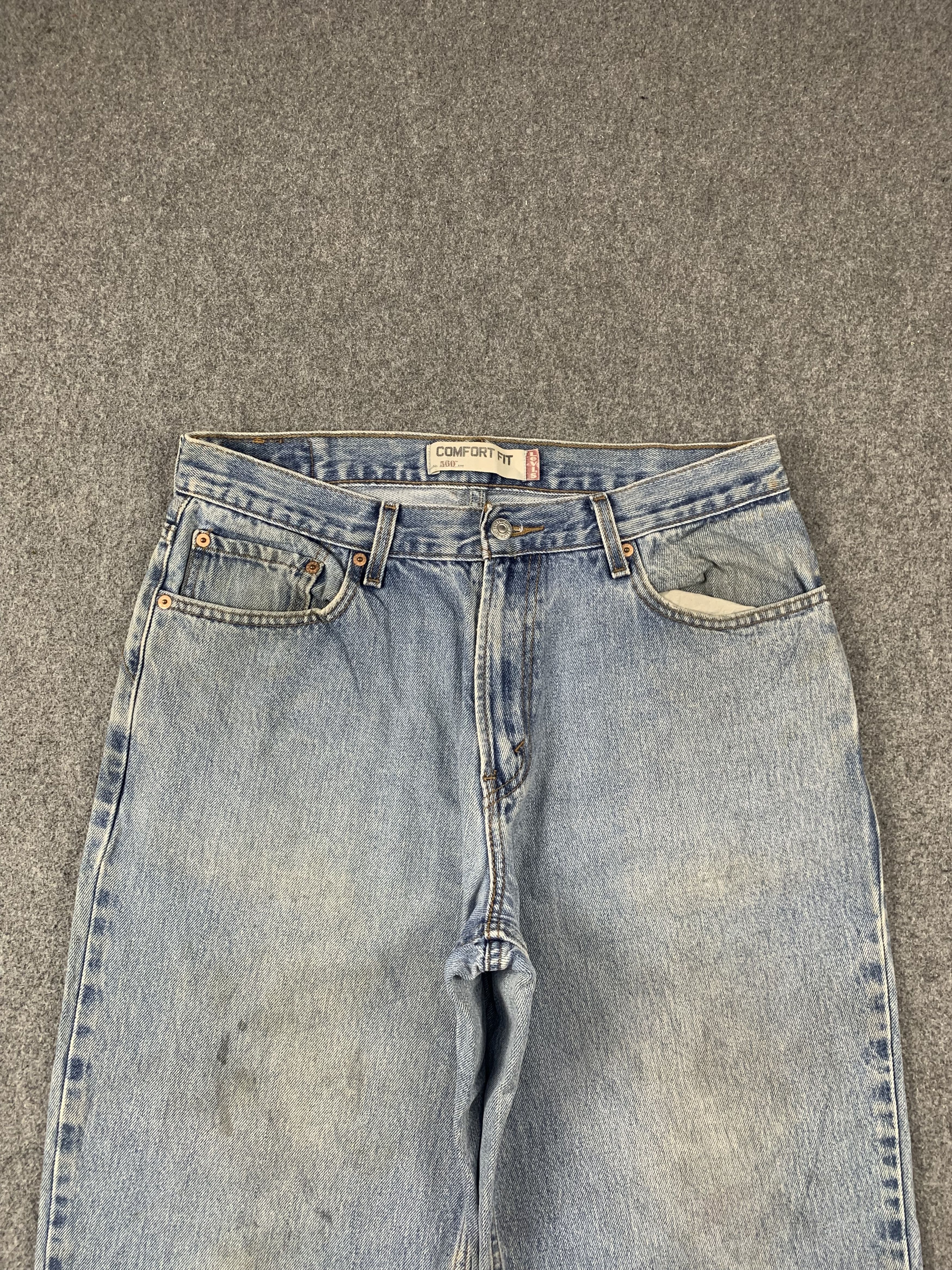 Levi's × Vintage Vintage Levis 560 Light Wash Jeans DP2069 Size US 33 - 2 Thumbnail