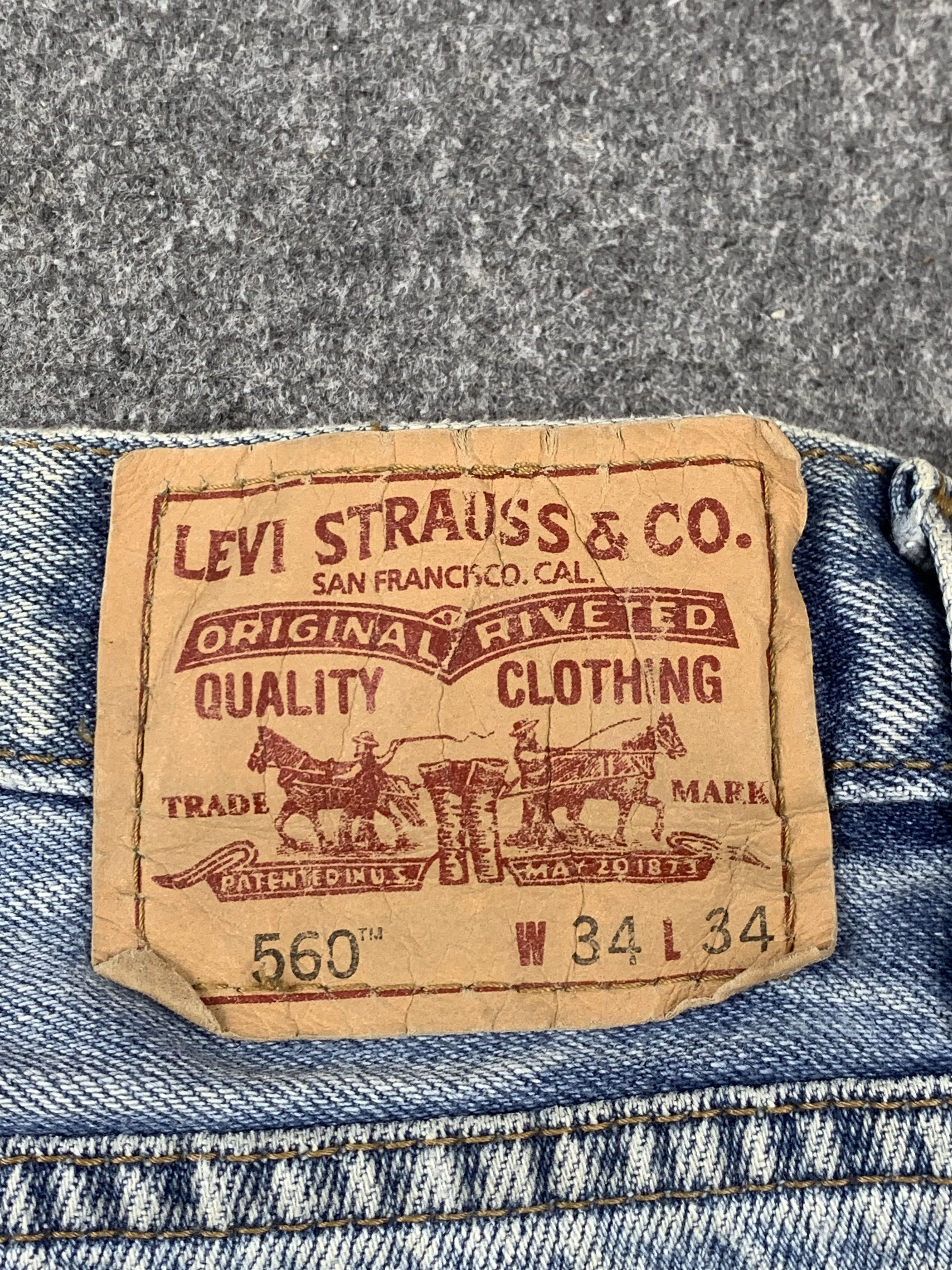Levi's × Vintage Vintage Levis 560 Light Wash Jeans DP2069 Size US 33 - 4 Thumbnail