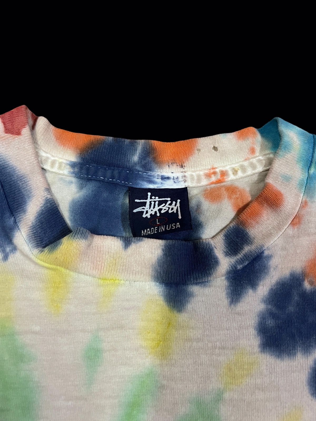 Stussy × Vintage 🔥MEGA RARE🔥Vintage 90s Stussy Tie Dye Tee Size US L / EU 52-54 / 3 - 14 Thumbnail