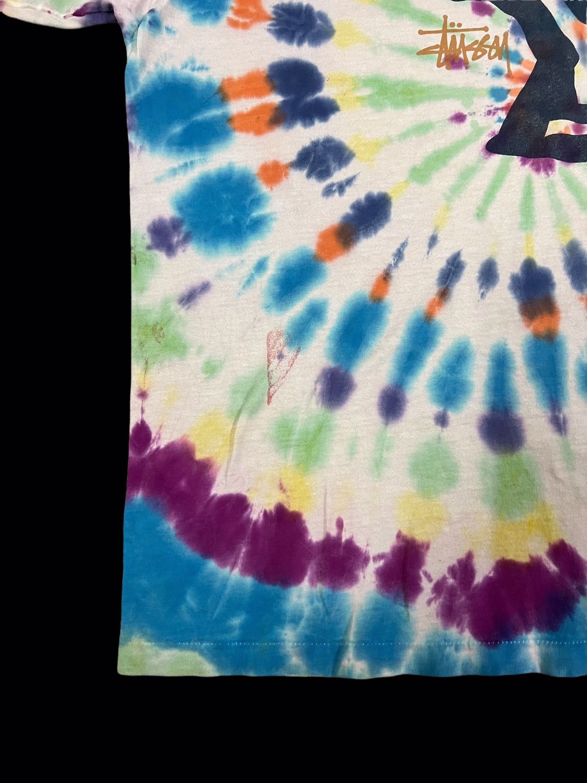 Stussy × Vintage 🔥MEGA RARE🔥Vintage 90s Stussy Tie Dye Tee Size US L / EU 52-54 / 3 - 13 Thumbnail