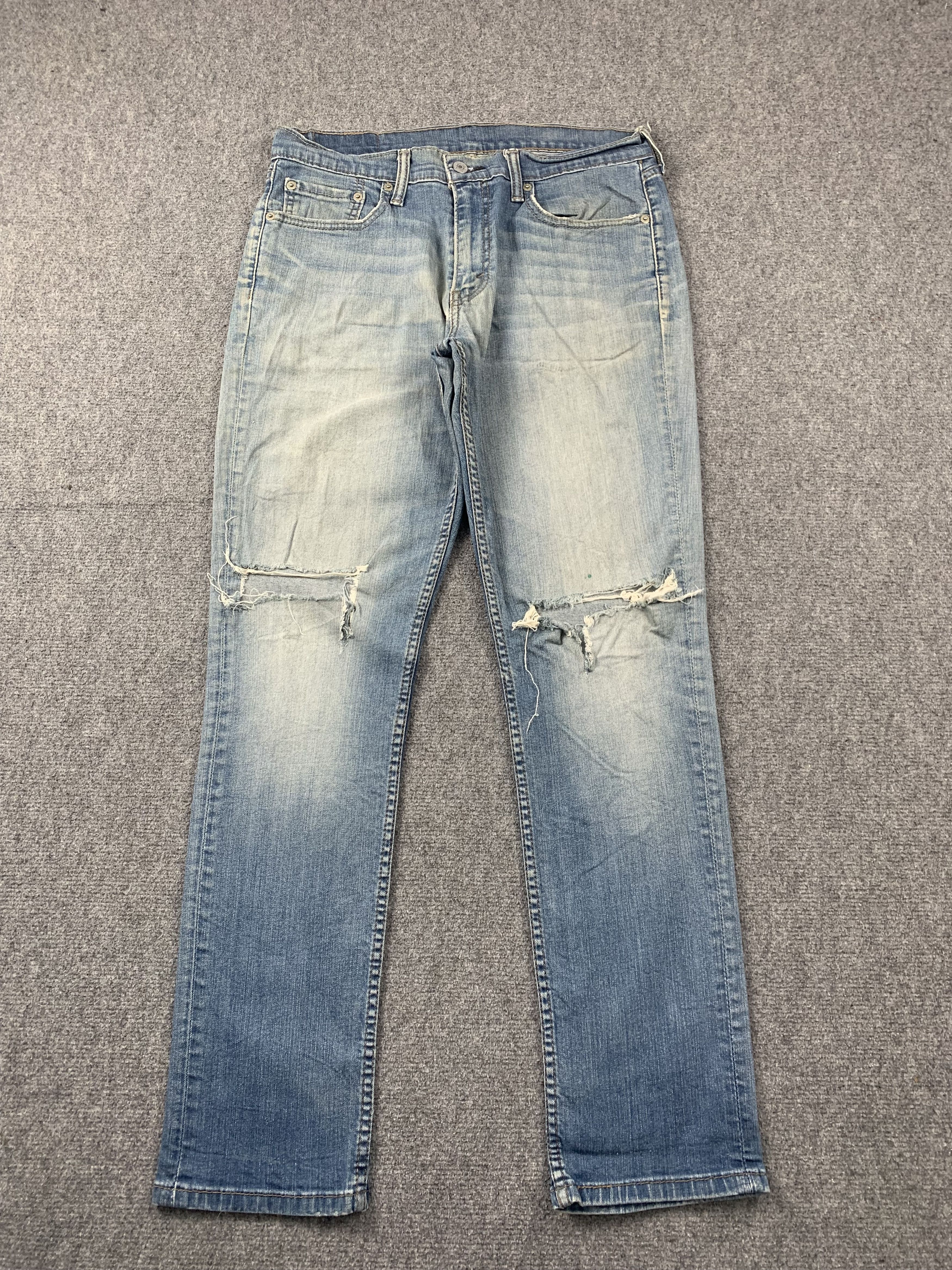 image of Levis 511 Faded Blue Jeans in Blue Denim, Men's (Size 32)