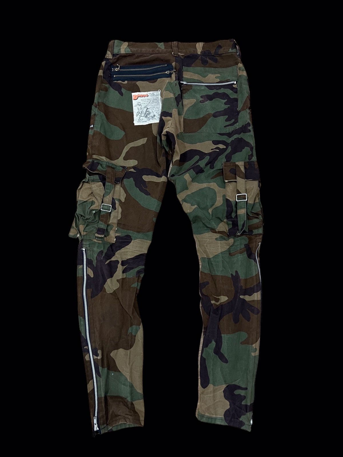 image of Seditionaries Camouflage Bondage Pants Raf Simons Style, Men's (Size 28)