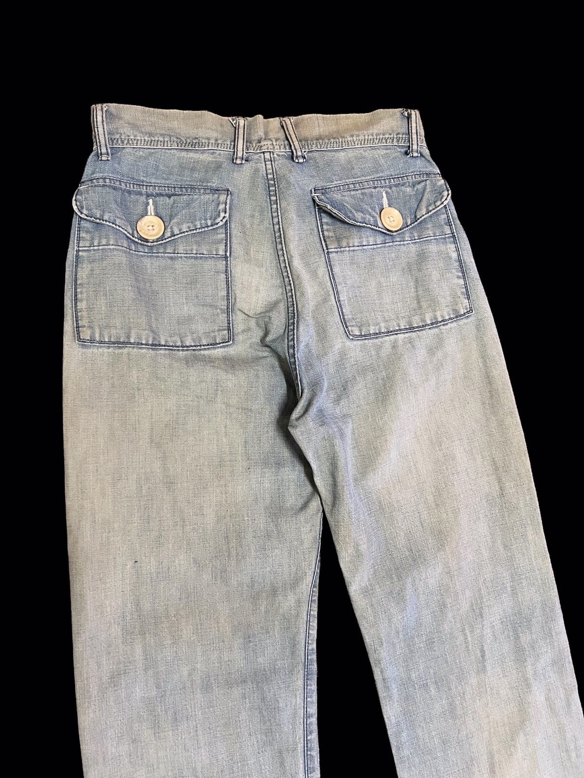 45rpm × Japanese Brand Vintage 45rpm Faded Distressed Jeans Kapital Style Size US 30 / EU 46 - 4 Thumbnail