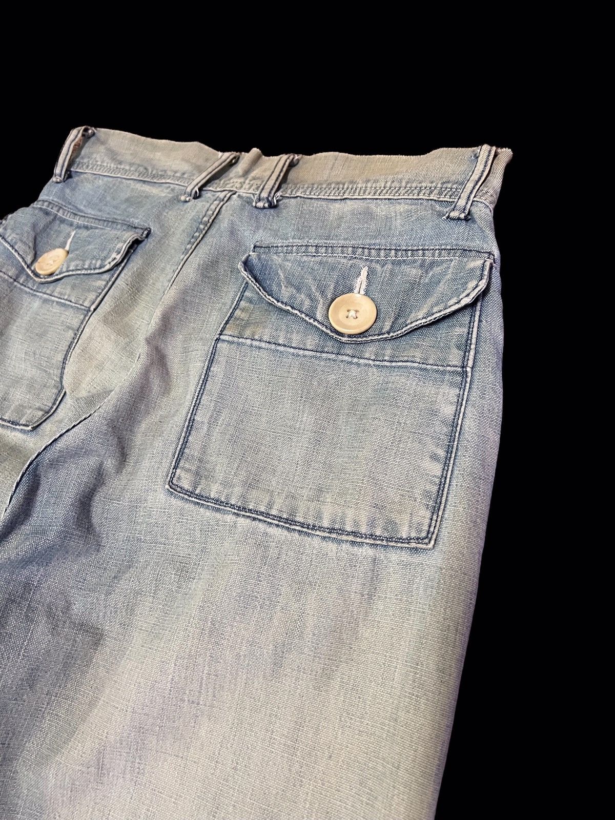 45rpm × Japanese Brand Vintage 45rpm Faded Distressed Jeans Kapital Style Size US 30 / EU 46 - 11 Thumbnail