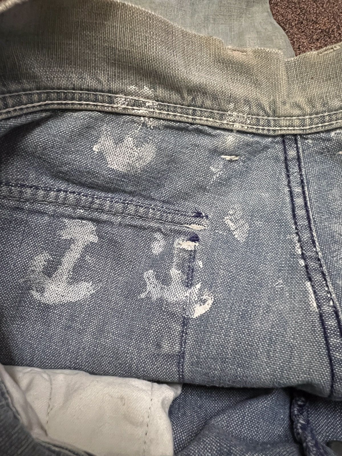 45rpm × Japanese Brand Vintage 45rpm Faded Distressed Jeans Kapital Style Size US 30 / EU 46 - 13 Thumbnail