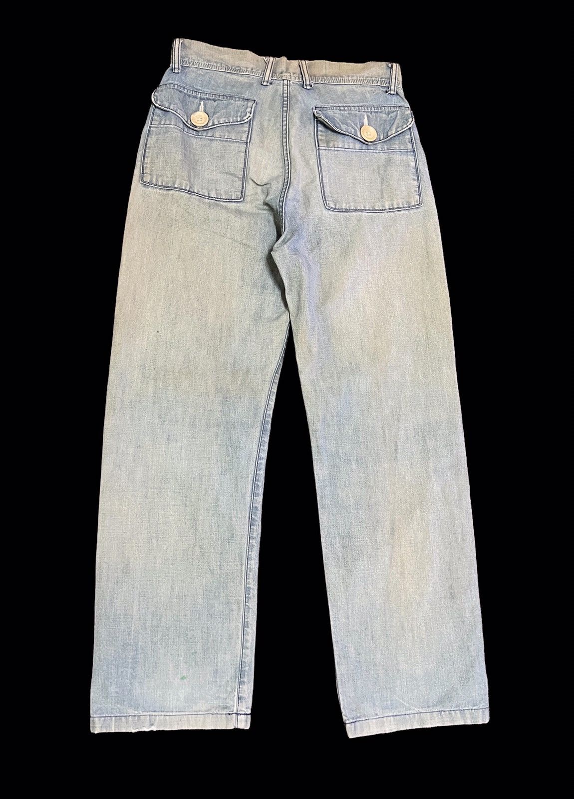 45rpm × Japanese Brand Vintage 45rpm Faded Distressed Jeans Kapital Style Size US 30 / EU 46 - 1 Thumbnail