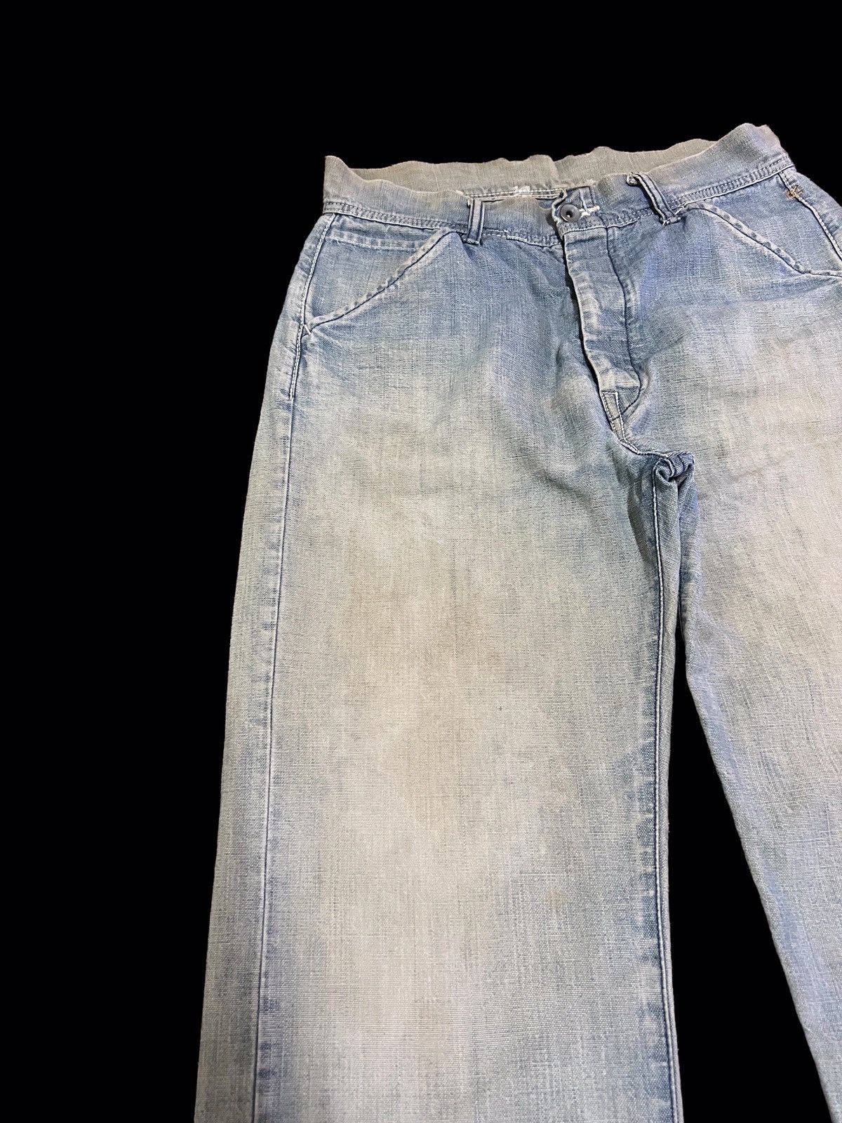 45rpm × Japanese Brand Vintage 45rpm Faded Distressed Jeans Kapital Style Size US 30 / EU 46 - 3 Thumbnail