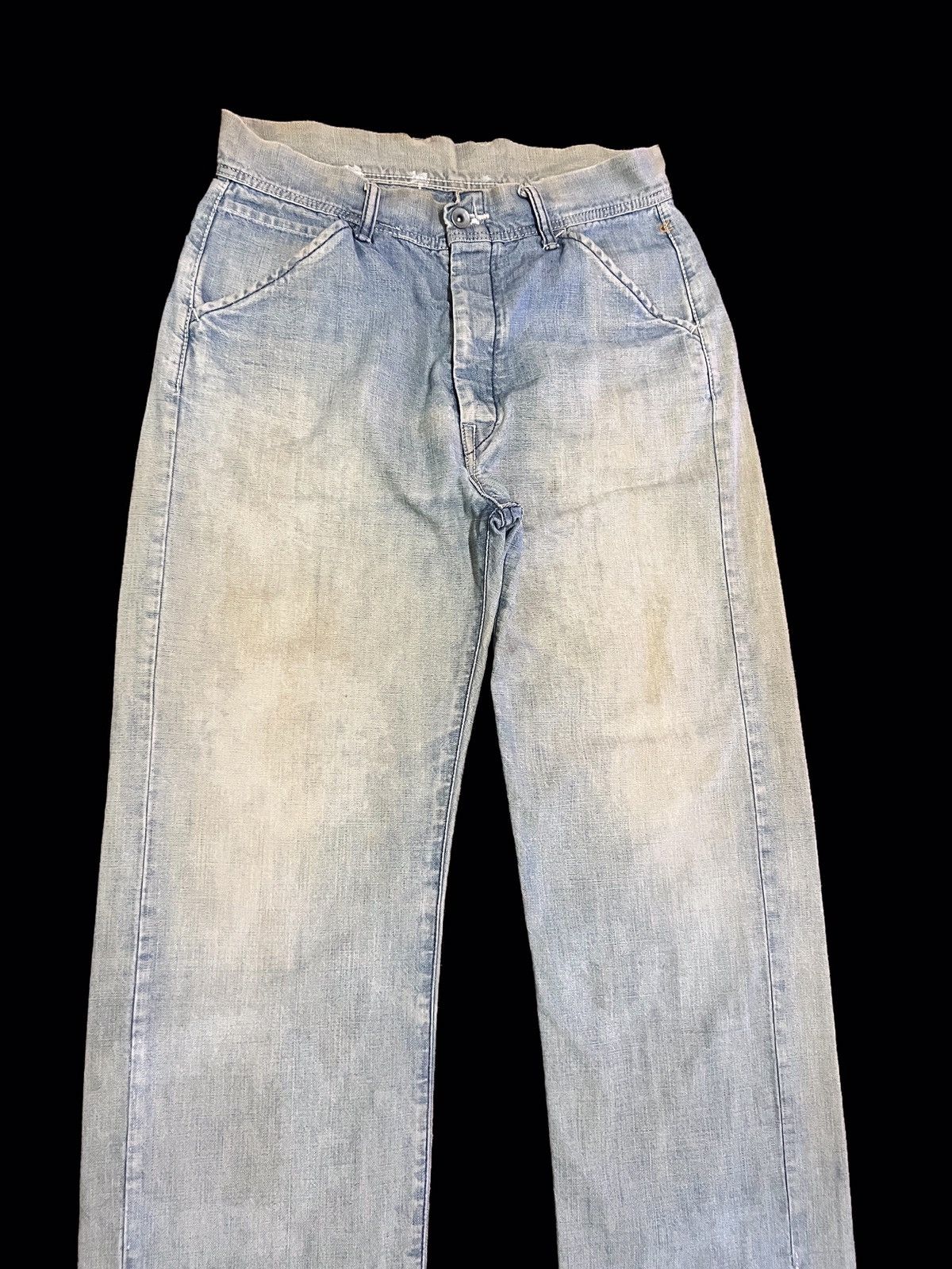45rpm × Japanese Brand Vintage 45rpm Faded Distressed Jeans Kapital Style Size US 30 / EU 46 - 2 Thumbnail