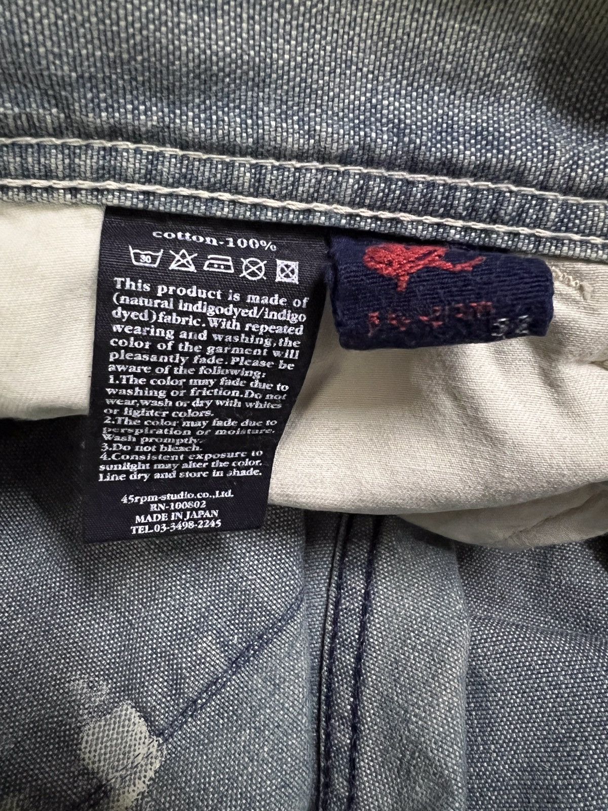 45rpm × Japanese Brand Vintage 45rpm Faded Distressed Jeans Kapital Style Size US 30 / EU 46 - 14 Thumbnail