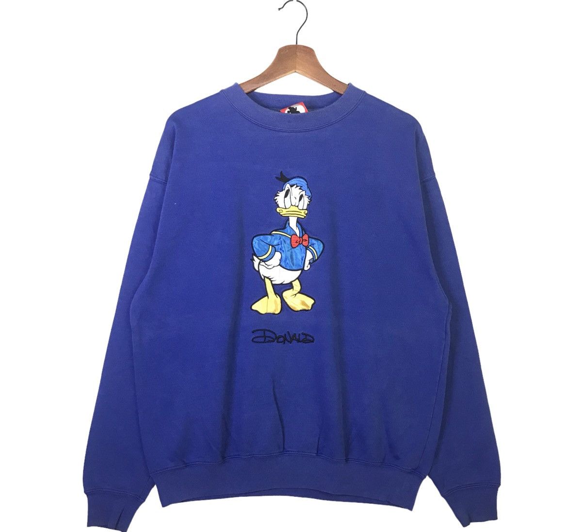 90s Disney Donald Duck Embroidery Sweatshirt