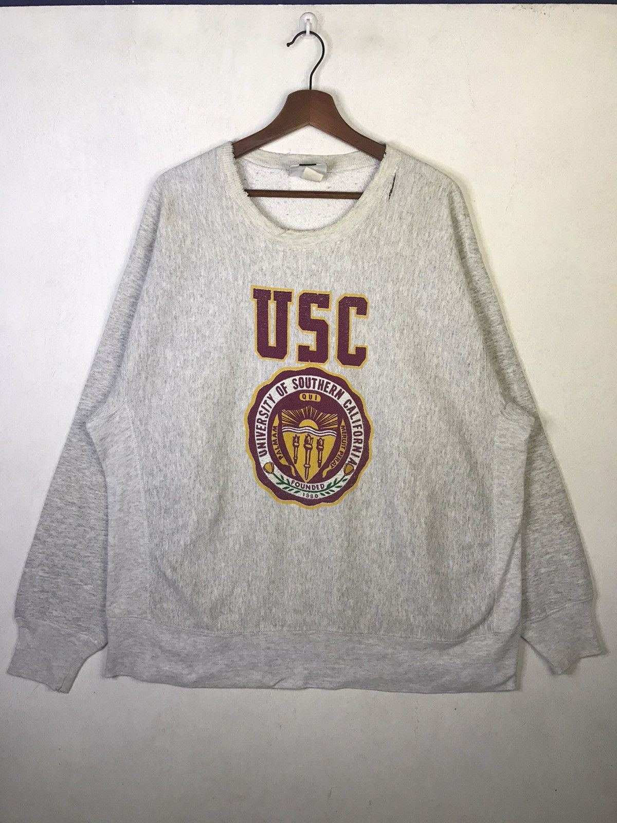 Vintage 90s University of Southern Carolina USC Sweatshirt Size US XL / EU 56 / 4 - 2 Thumbnail