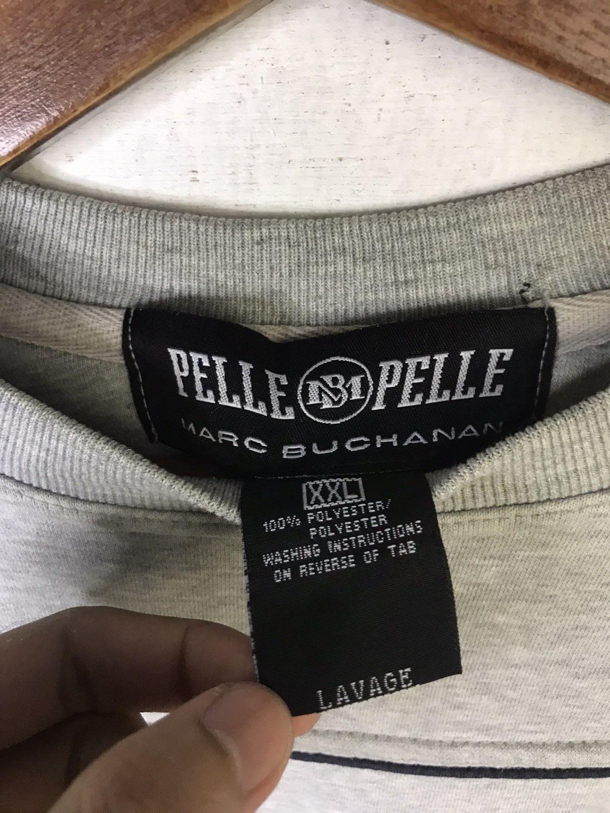 Marc Buchanan × Pelle Pelle × Vintage y2k Pelle Pelle Marc Buchanan Spellout Sweatshirt Size US XXL / EU 58 / 5 - 6 Thumbnail