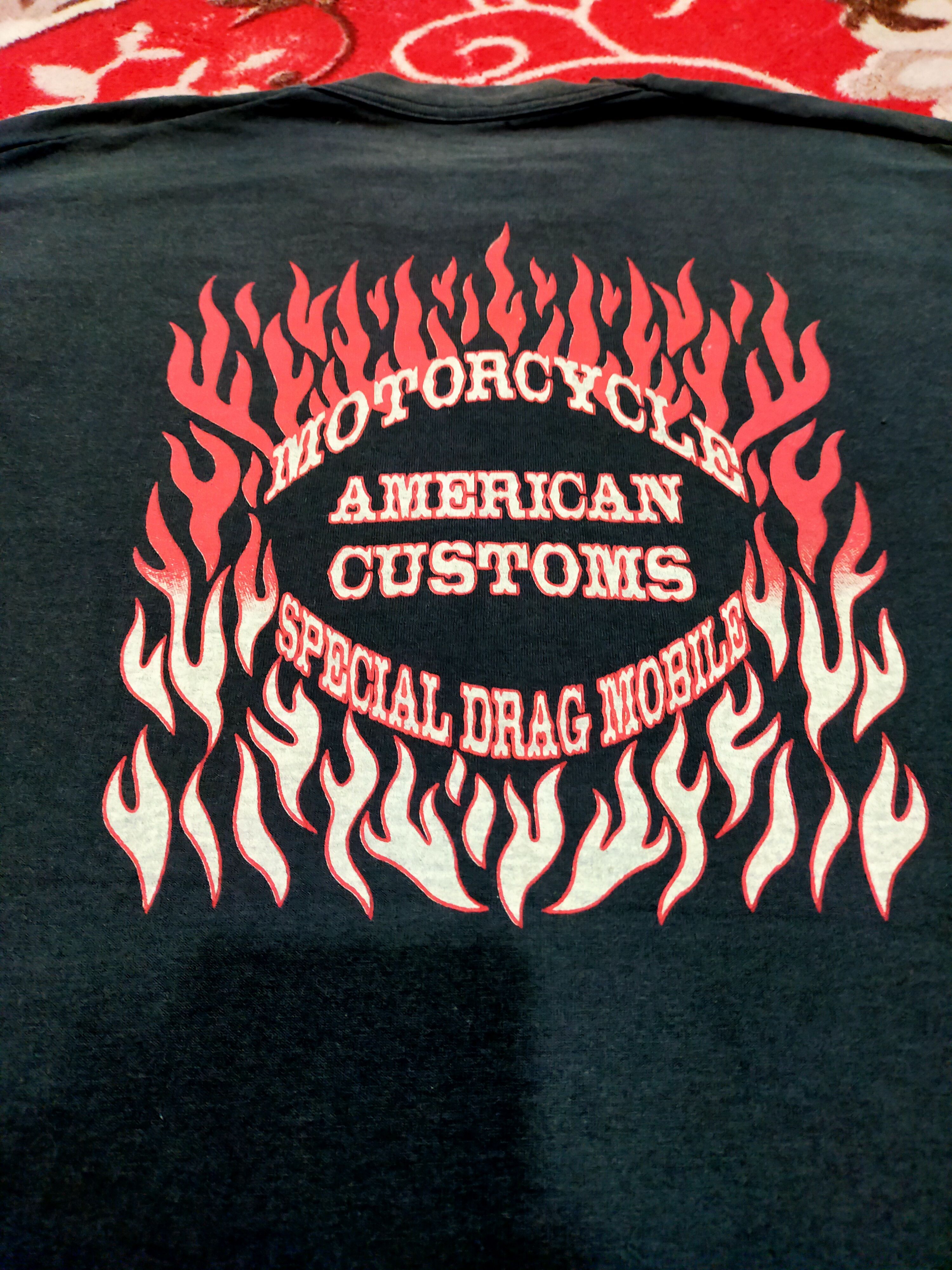 Vintage 🔥Rare🔥Vintage Motorcycle American Customs special drag tee Size US M / EU 48-50 / 2 - 1 Thumbnail