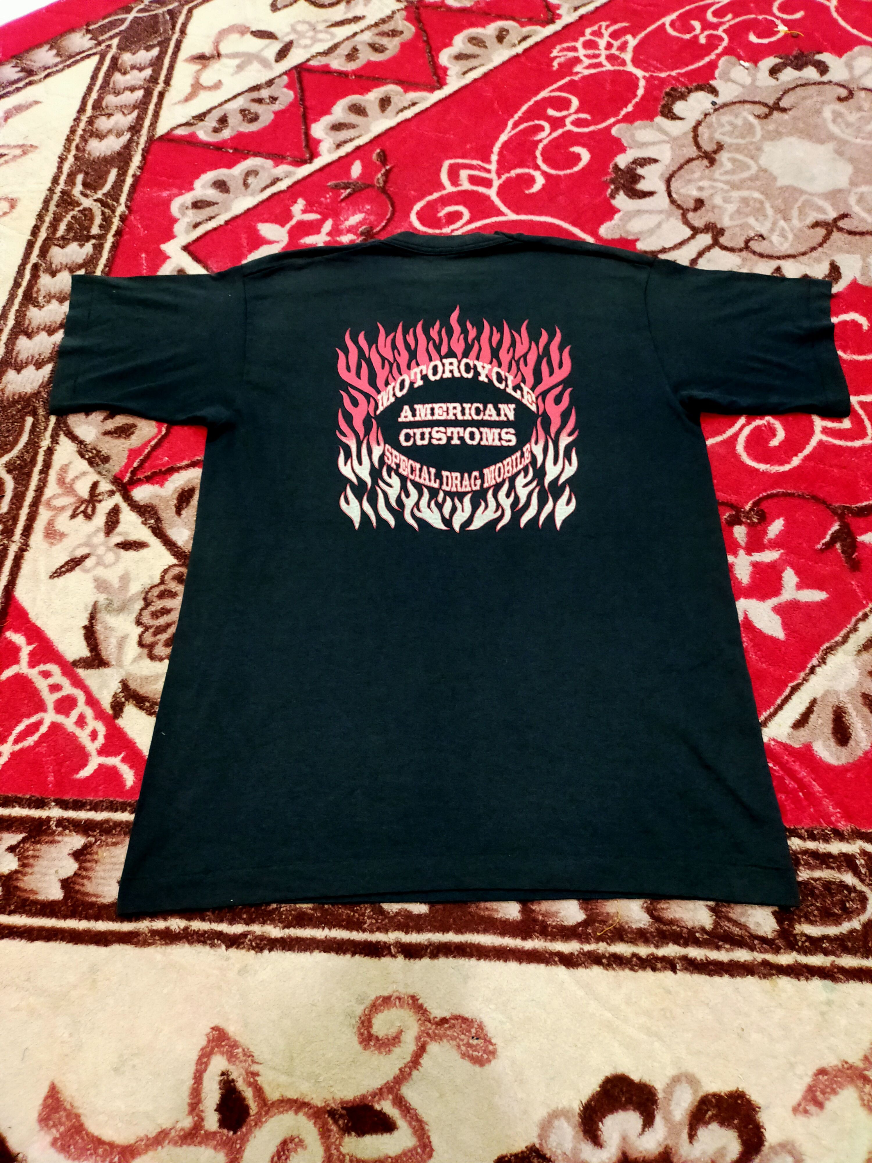 Vintage 🔥Rare🔥Vintage Motorcycle American Customs special drag tee Size US M / EU 48-50 / 2 - 3 Thumbnail