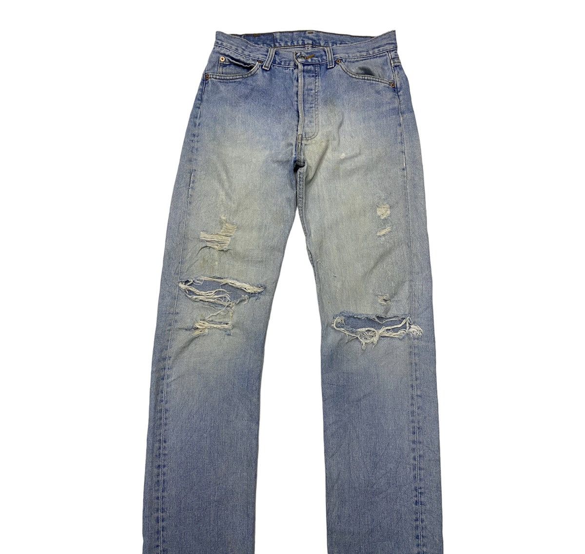 JNCO × Levi's 80s Vintage Levis 501 Distressed Denim Jeans Size US 30 / EU 46 - 5 Thumbnail