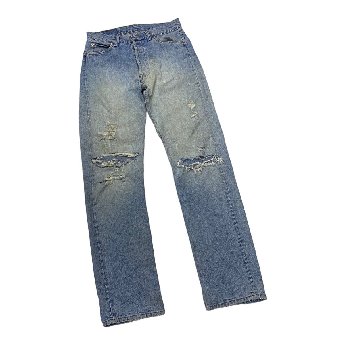 JNCO × Levi's 80s Vintage Levis 501 Distressed Denim Jeans Size US 30 / EU 46 - 6 Thumbnail