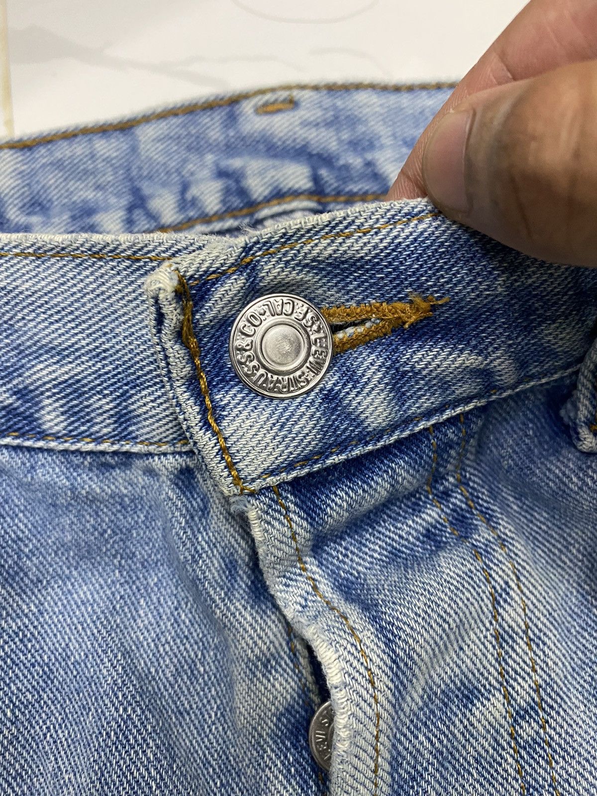 JNCO × Levi's 80s Vintage Levis 501 Distressed Denim Jeans Size US 30 / EU 46 - 13 Thumbnail