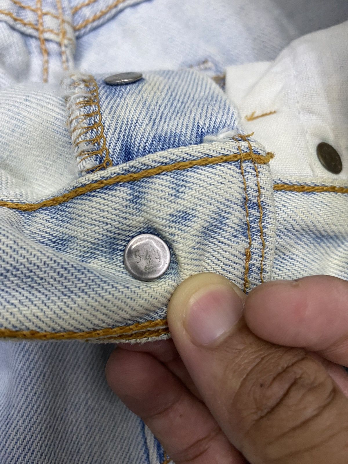 Levi's × Vintage Vintage Levis 501 Women Distressed Denim Jeans Size 27" / US 4 / IT 40 - 13 Thumbnail