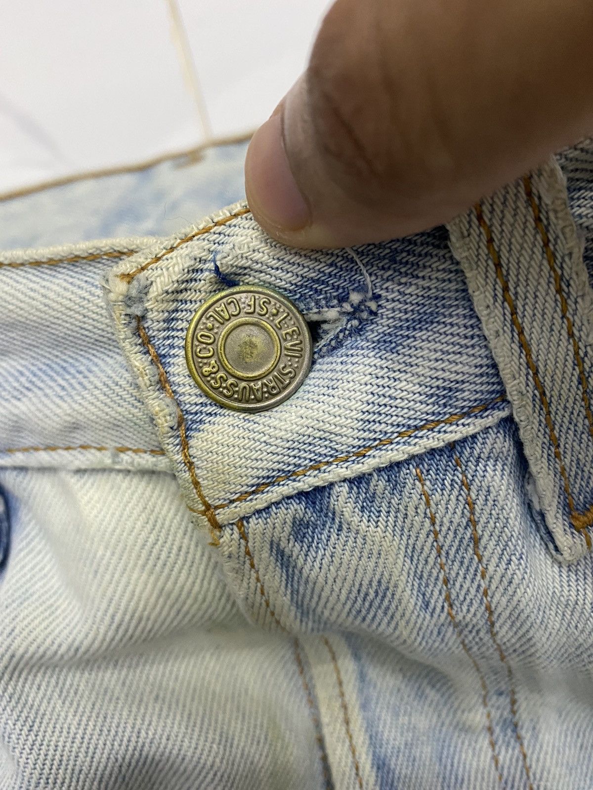 Levi's × Vintage Vintage Levis 501 Women Distressed Denim Jeans Size 27" / US 4 / IT 40 - 12 Thumbnail