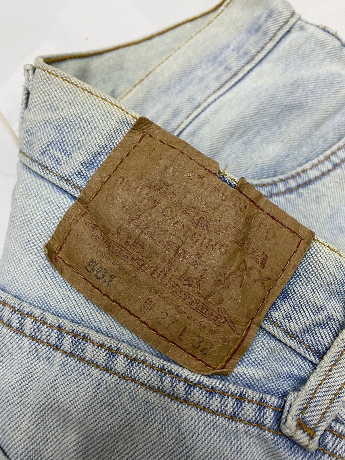 Levi's × Vintage Vintage Levis 501 Women Distressed Denim Jeans Size 27" / US 4 / IT 40 - 8 Thumbnail
