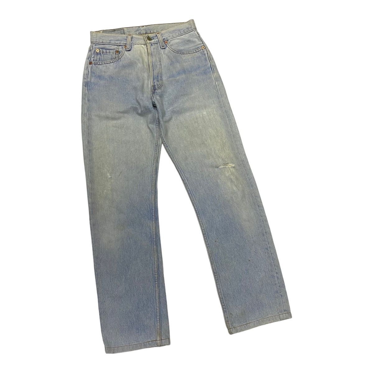 Levi's × Vintage Vintage Levis 501 Women Distressed Denim Jeans Size 27" / US 4 / IT 40 - 5 Thumbnail