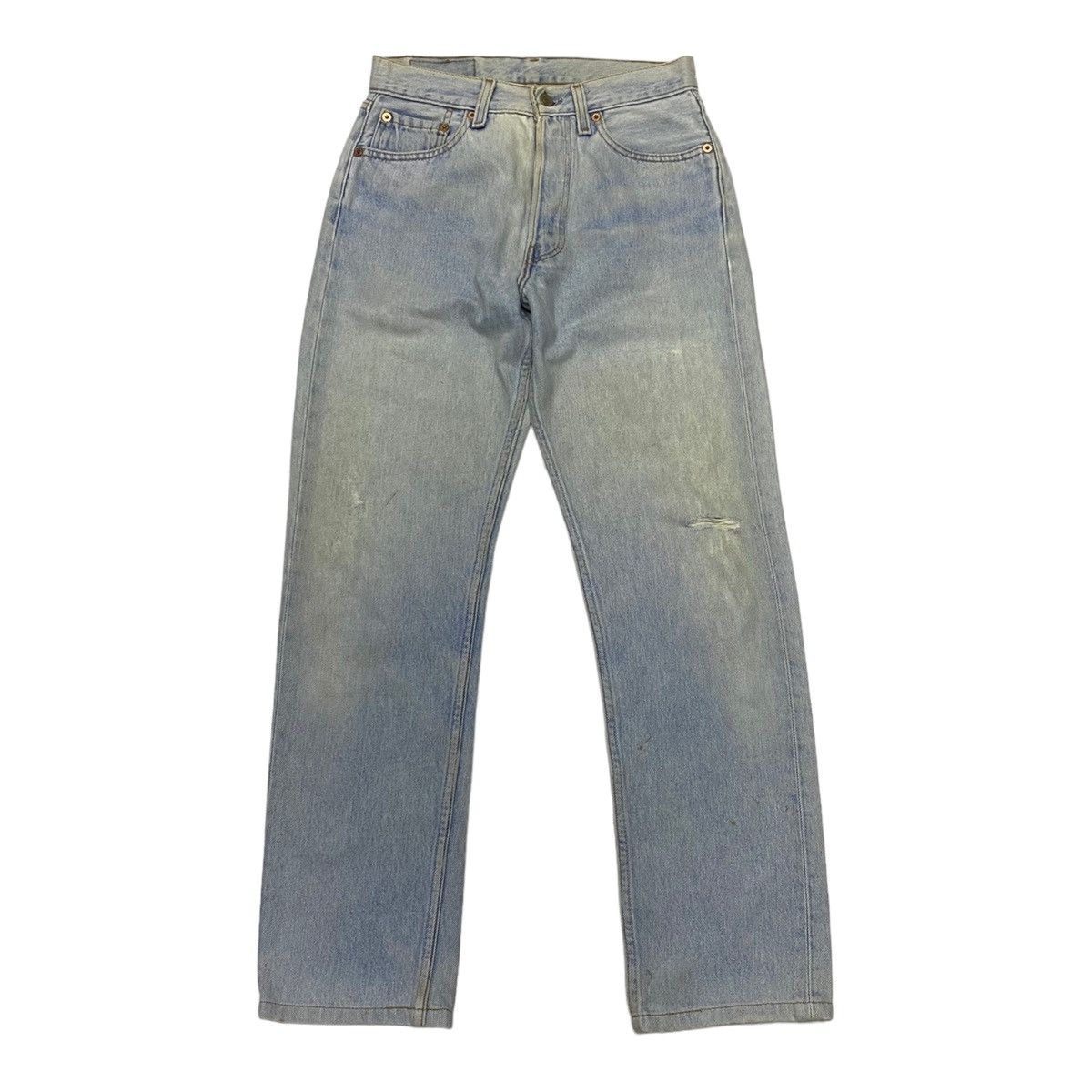 Levi's × Vintage Vintage Levis 501 Women Distressed Denim Jeans Size 27" / US 4 / IT 40 - 1 Thumbnail