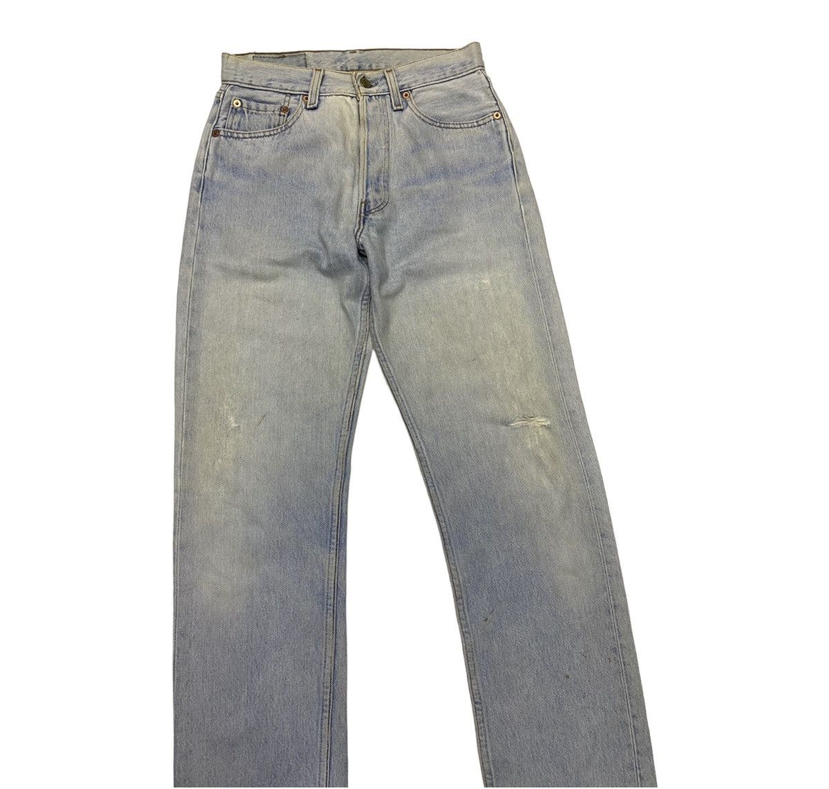 Levi's × Vintage Vintage Levis 501 Women Distressed Denim Jeans Size 27" / US 4 / IT 40 - 3 Thumbnail
