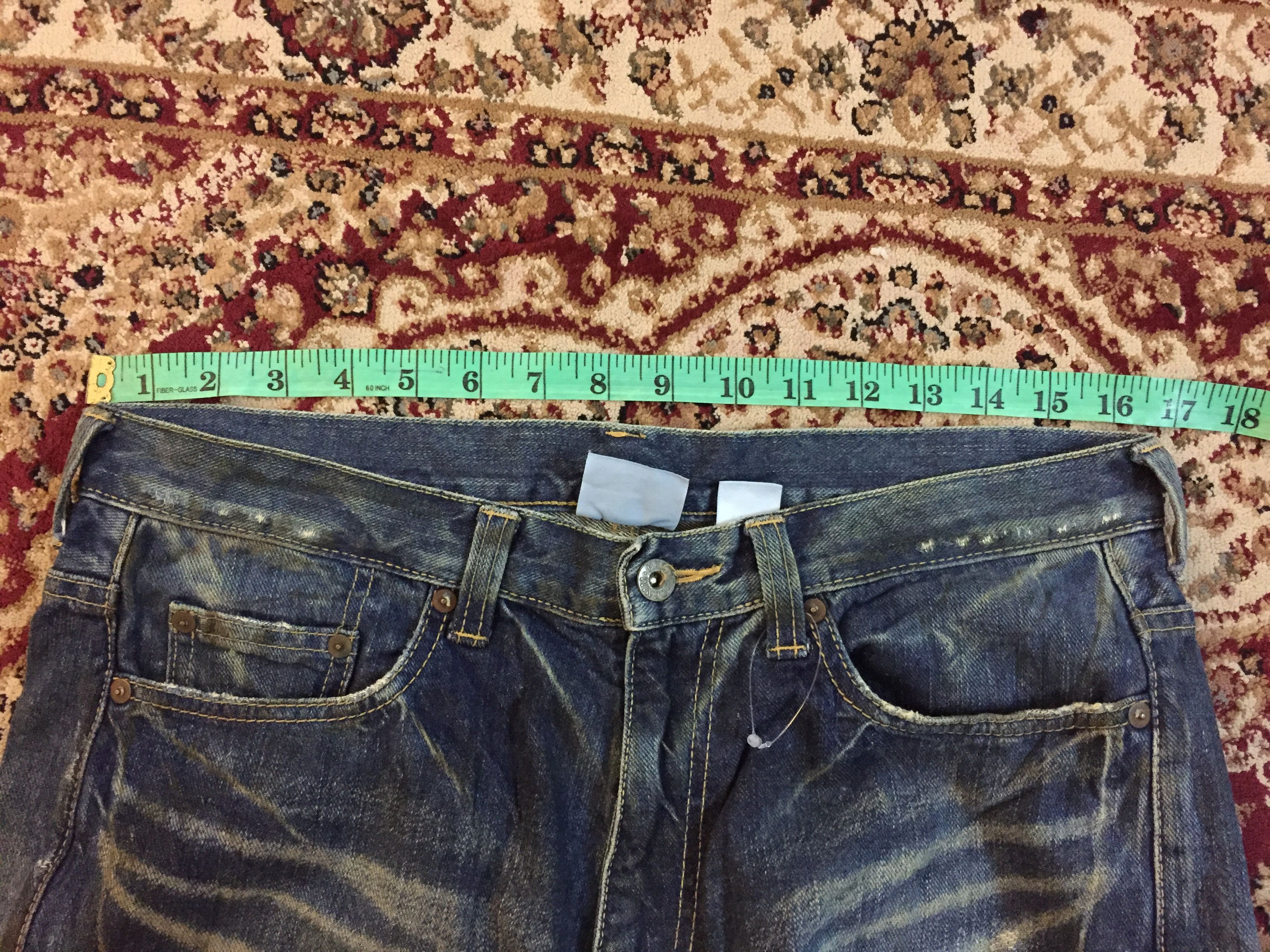 MasterPiece 90's Masterpiece Mad Hectic distressed wash denim Size US 33 - 12 Thumbnail