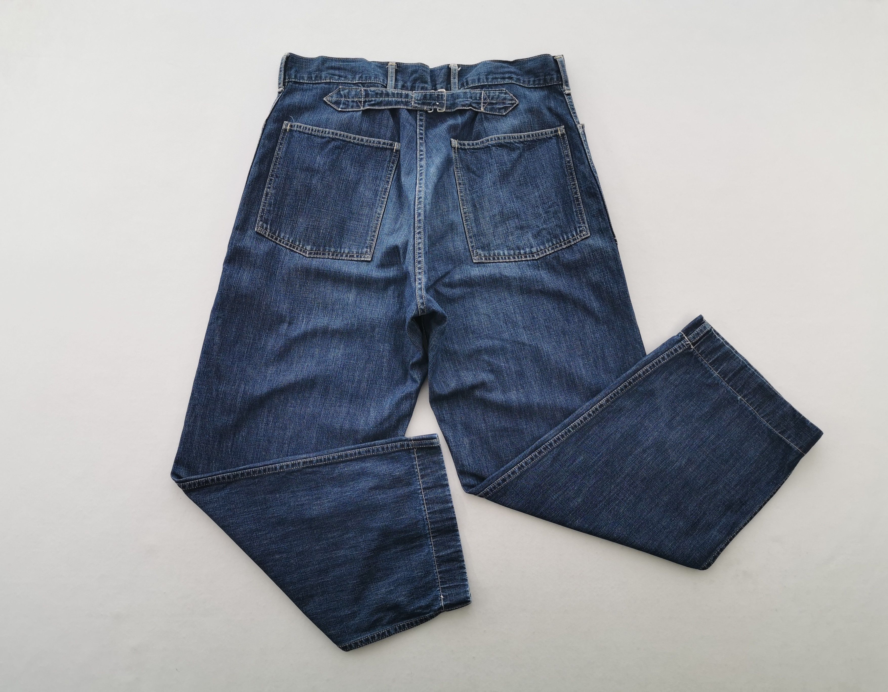 Japanese Brand Tenderloin Buckle Back Denim Jeans Pants Size 36/36x36 Size US 36 / EU 52 - 2 Thumbnail