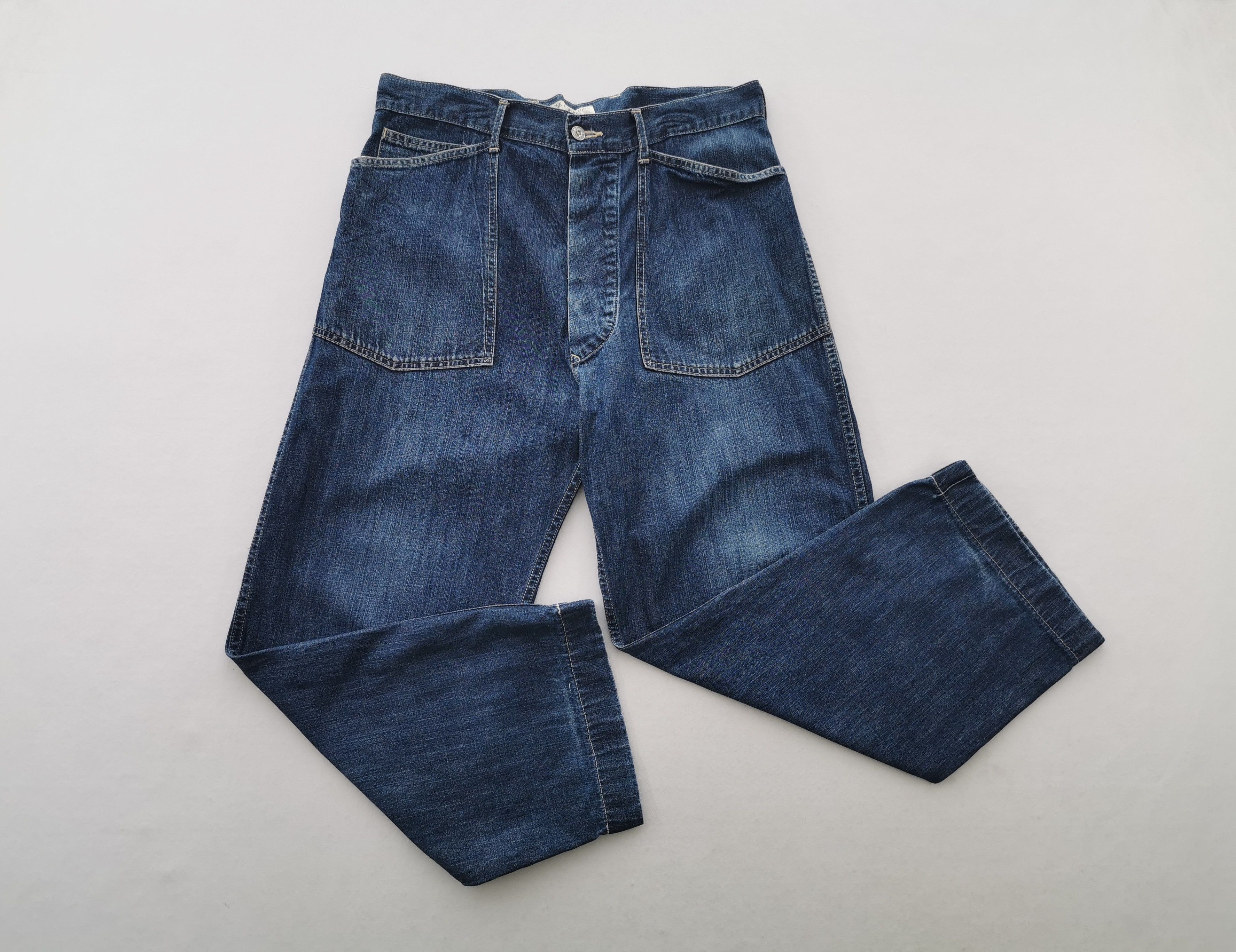 Japanese Brand Tenderloin Buckle Back Denim Jeans Pants Size 36/36x36 Size US 36 / EU 52 - 1 Thumbnail