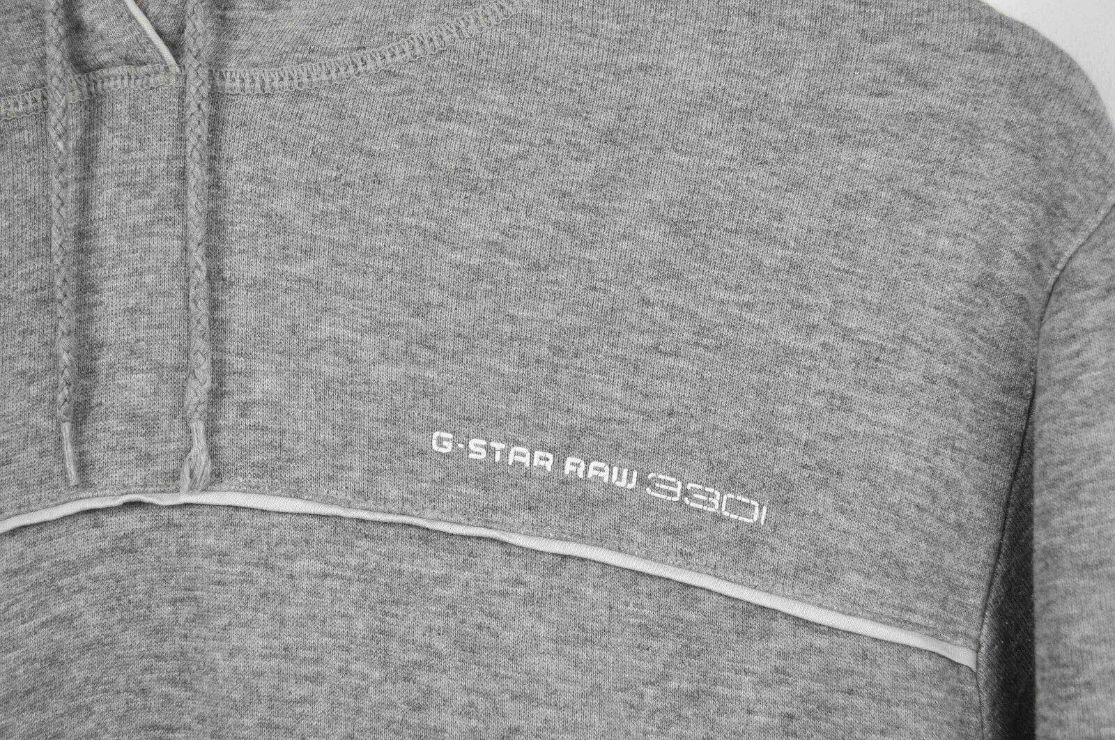 G-Star Brando Hooded Sweater Grey Pullover Jumper Sweatshirt Top Size US L / EU 52-54 / 3 - 4 Thumbnail