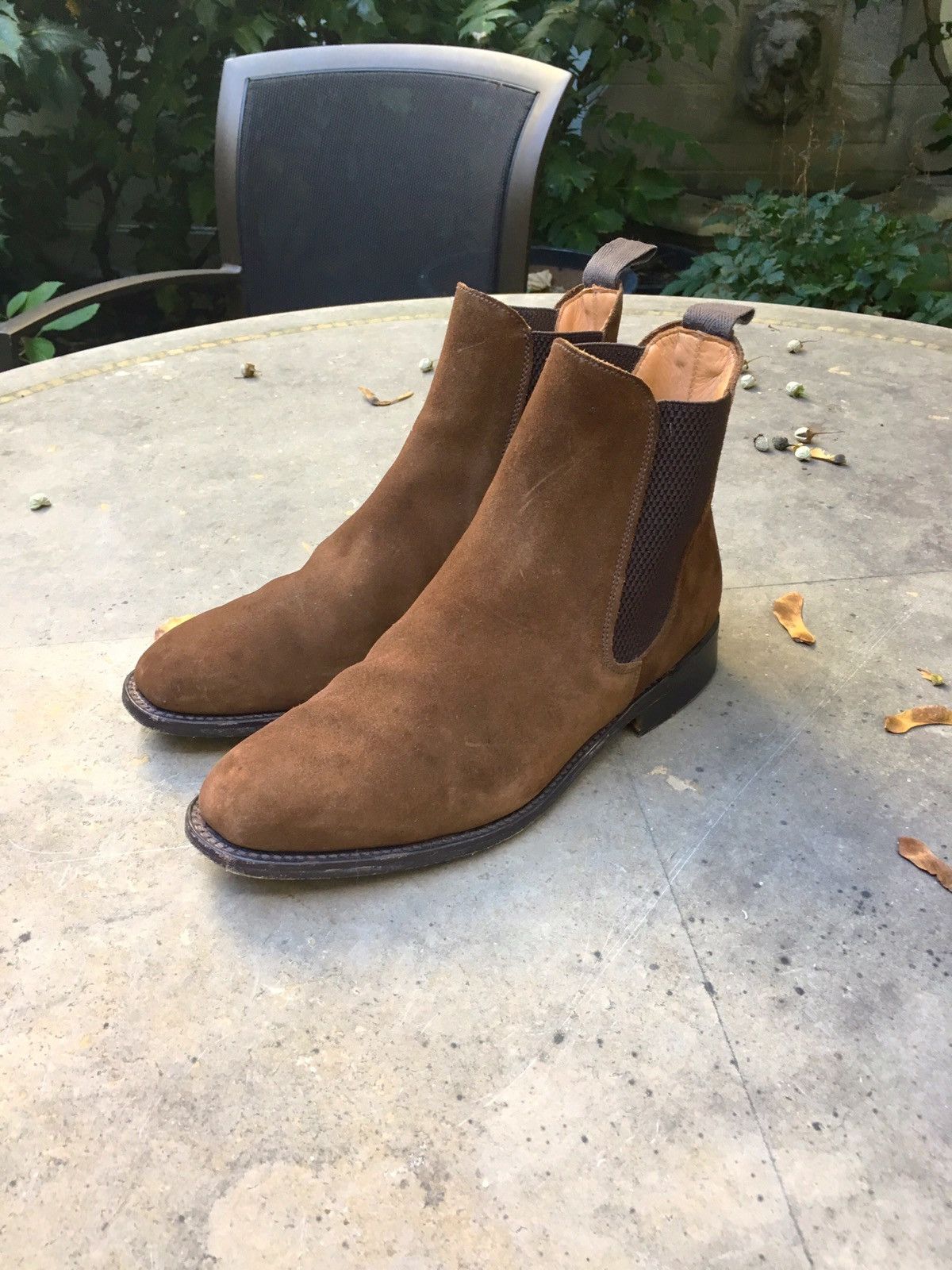 Sanders And Sanders Brown Suede Chelsea Boots Made In England Grailed