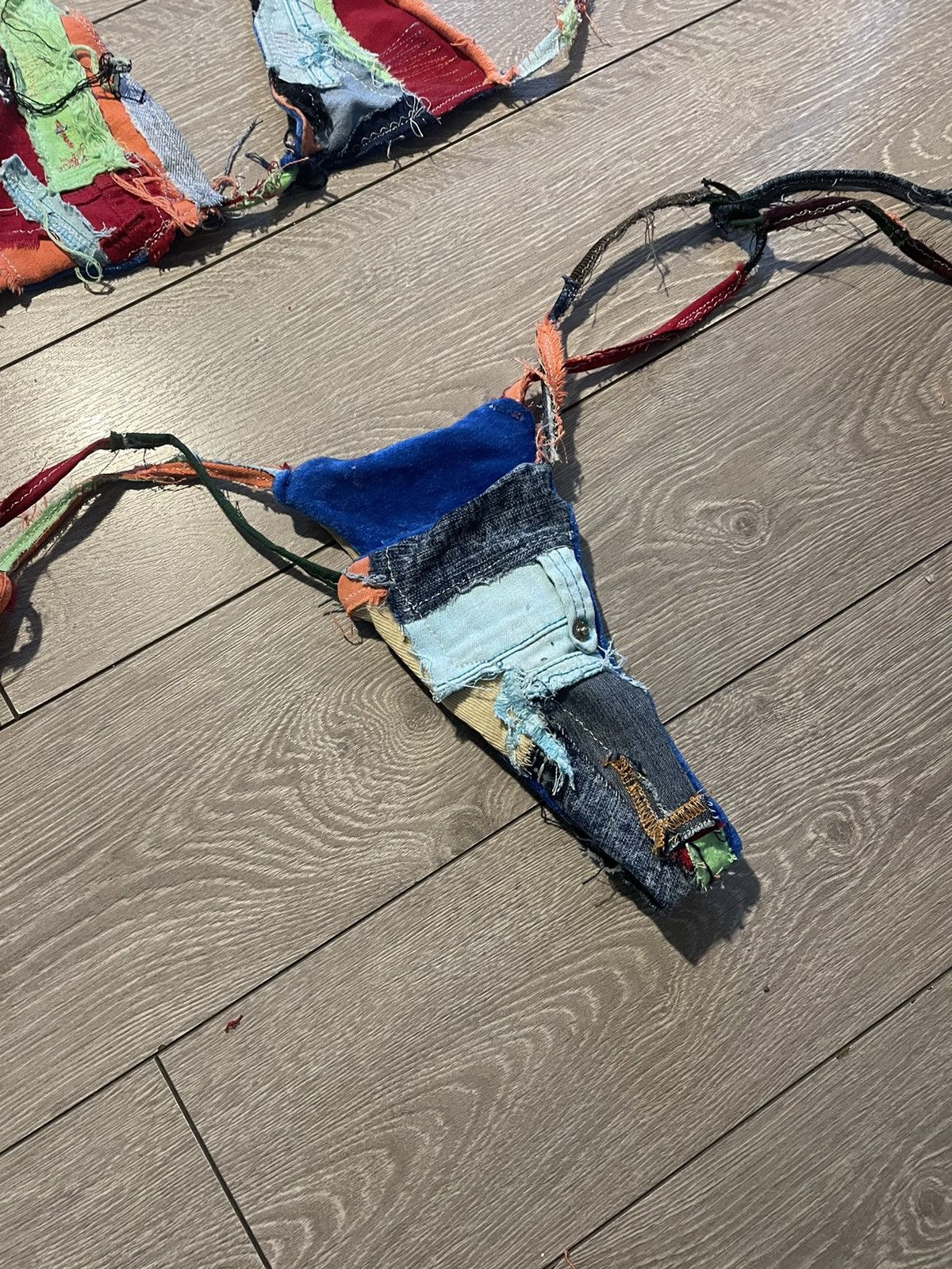Grailed × Vintage Denim velvet embroidered reversible bikini set Size S / US 4 / IT 40 - 3 Thumbnail
