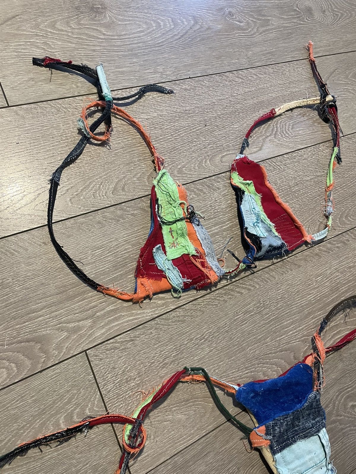 Grailed × Vintage Denim velvet embroidered reversible bikini set Size S / US 4 / IT 40 - 2 Thumbnail