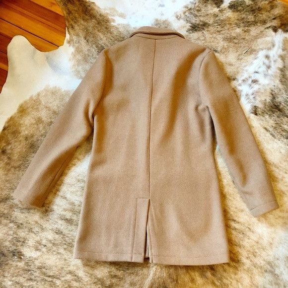 JackThreads Jackthreads Camel Wool Trench Pea Coat Jacket Size US S / EU 44-46 / 1 - 4 Thumbnail