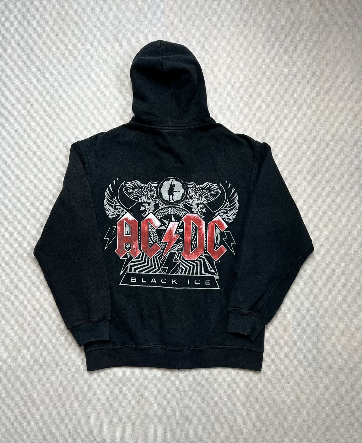 AC/DC × Vintage Hoodie ACDC Black Ice vintage 00’s | Grailed