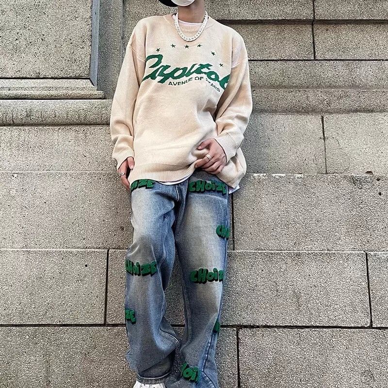 Alphabet Star Knitted Sweater