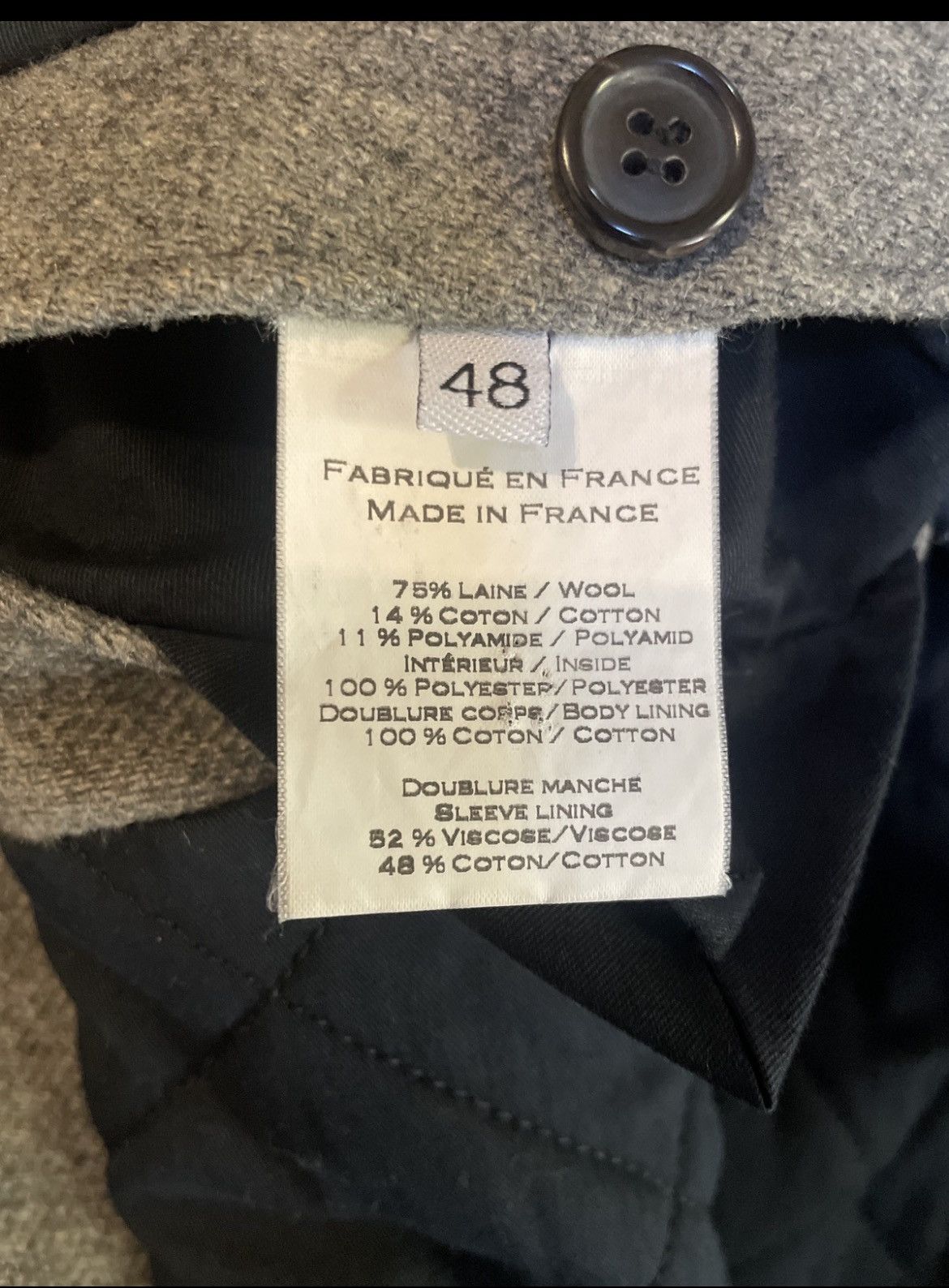 Balmain Balmain Grey Pea Coat Size US M / EU 48-50 / 2 - 15 Thumbnail