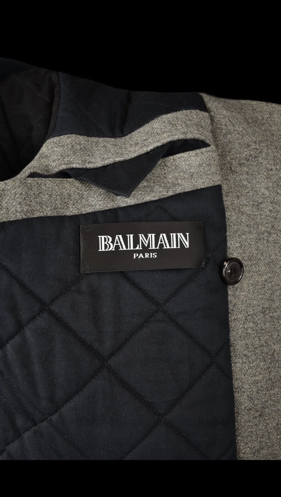 Balmain Balmain Grey Pea Coat Size US M / EU 48-50 / 2 - 6 Thumbnail