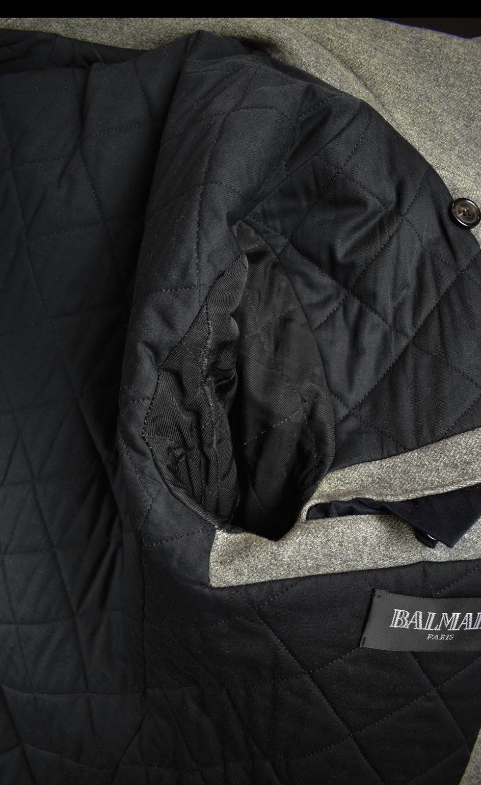 Balmain Balmain Grey Pea Coat Size US M / EU 48-50 / 2 - 12 Thumbnail