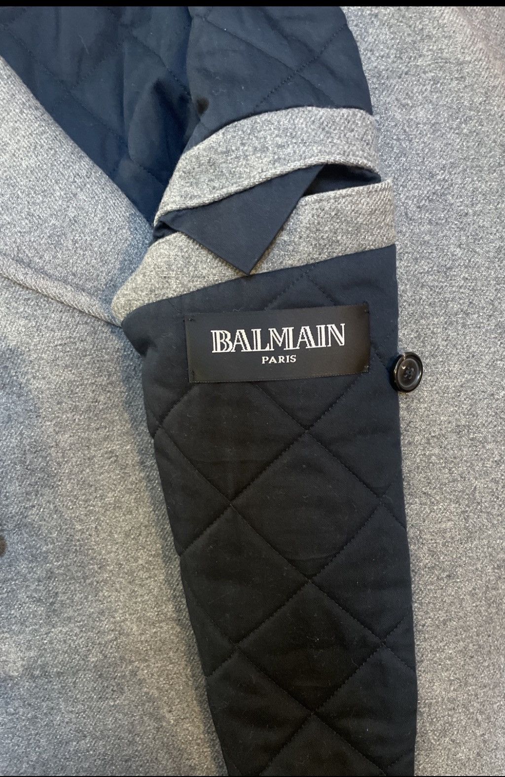 Balmain Balmain Grey Pea Coat Size US M / EU 48-50 / 2 - 14 Thumbnail