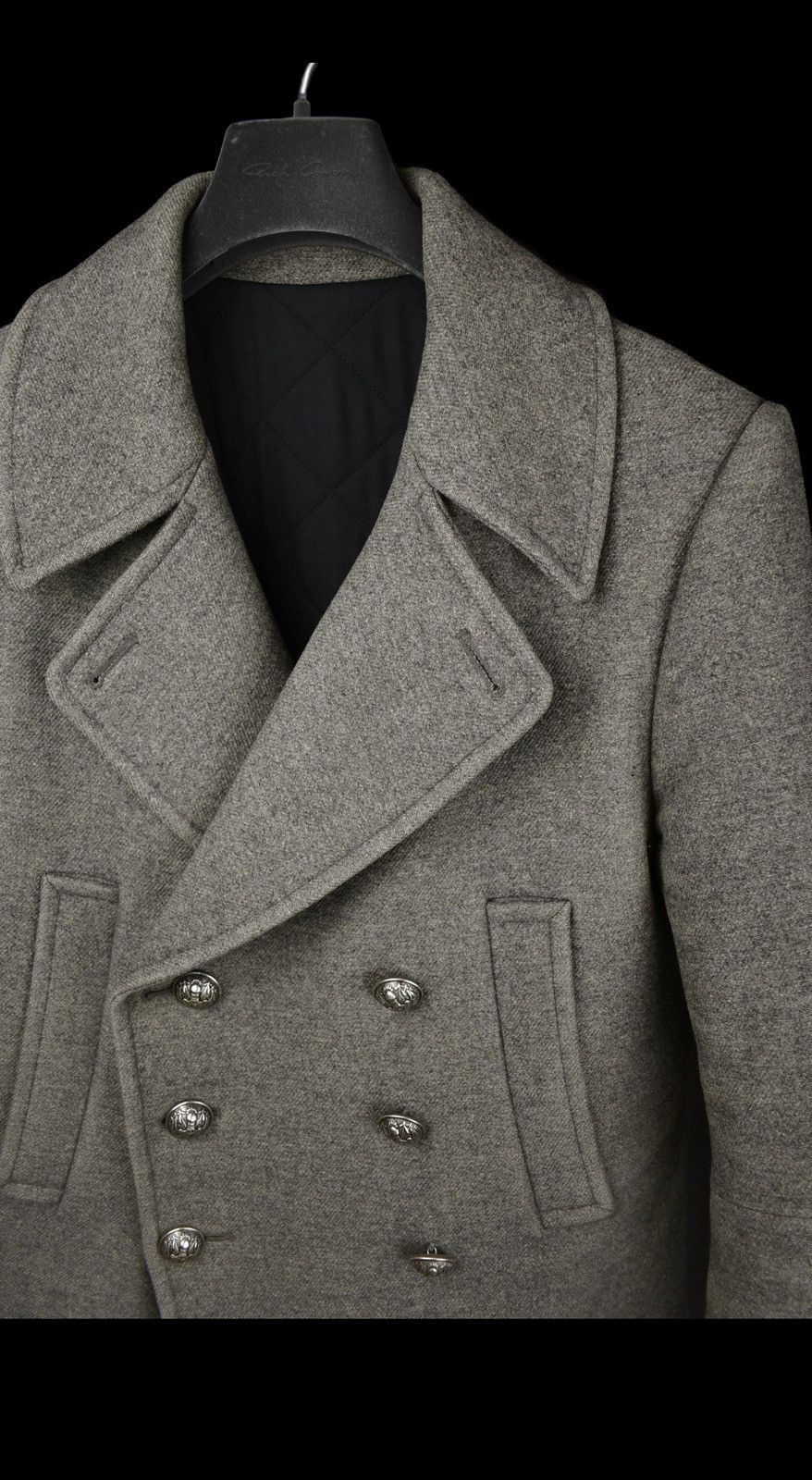 Balmain Balmain Grey Pea Coat Size US M / EU 48-50 / 2 - 5 Thumbnail