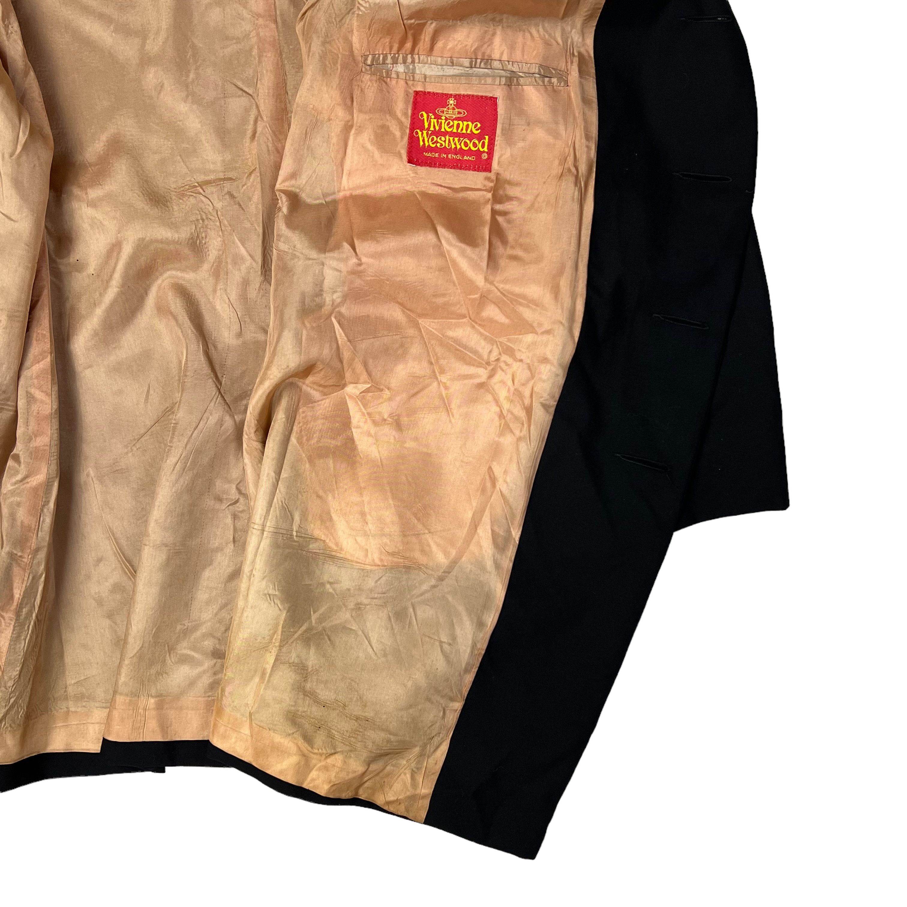 F/W91 Black Blazer Jacket With Orb Buttons Made in England