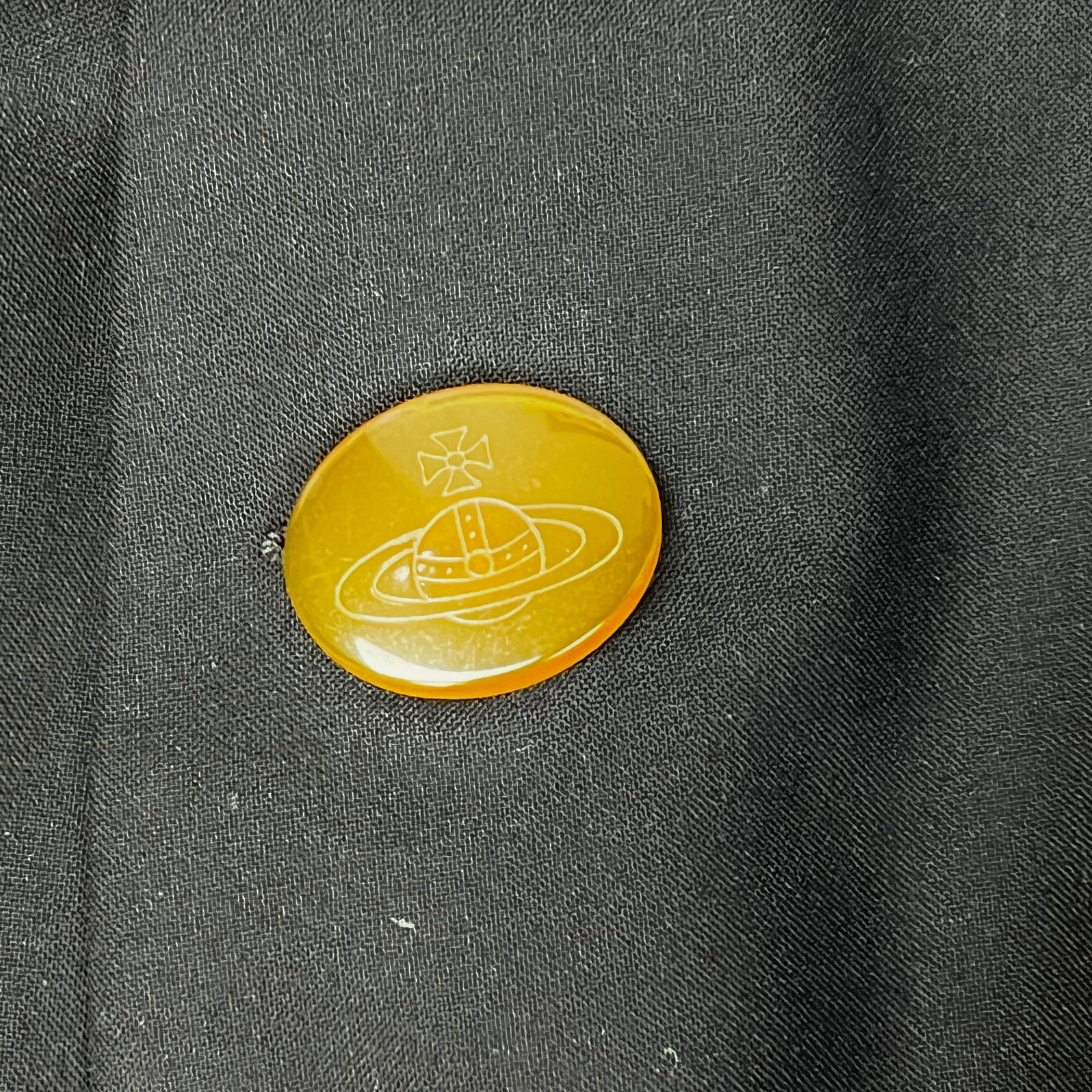 F/W91 Black Blazer Jacket With Orb Buttons Made in England